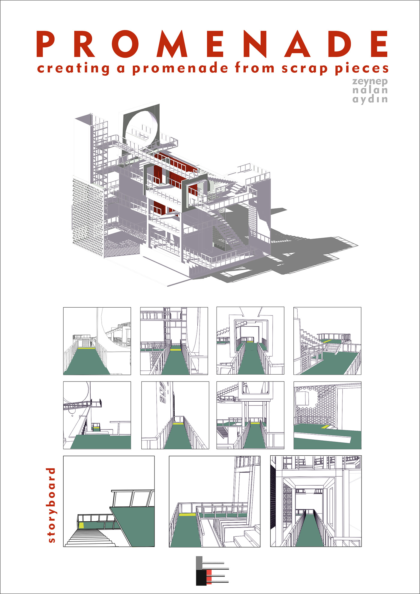 Promenade architecture Render 3D Project ILLUSTRATION 