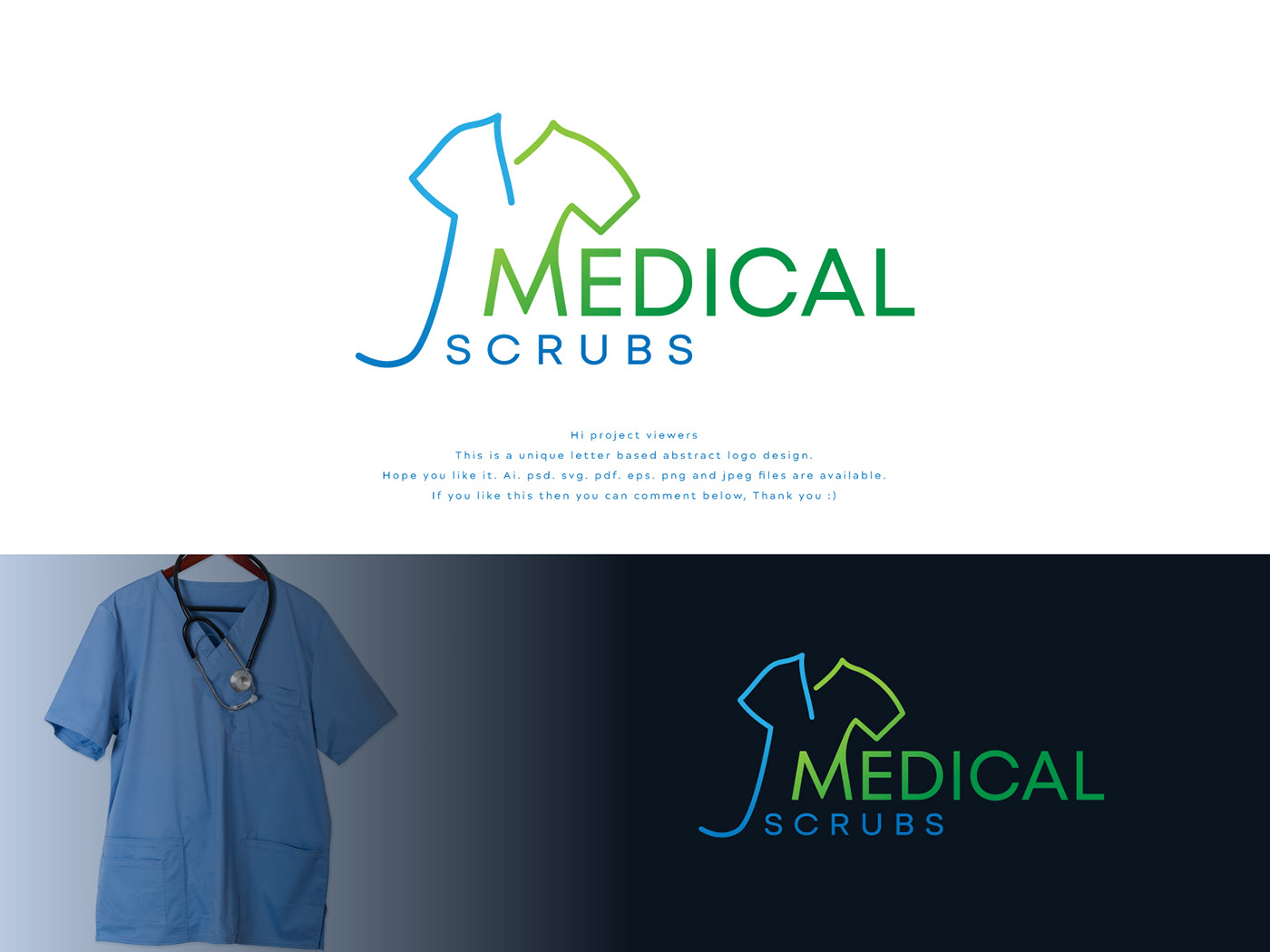 Logo Design medical logo cross logo clothing logo scrubs scrub medical cloths logo medical scrub logo MEDICAL SCRUBS Scrub logo