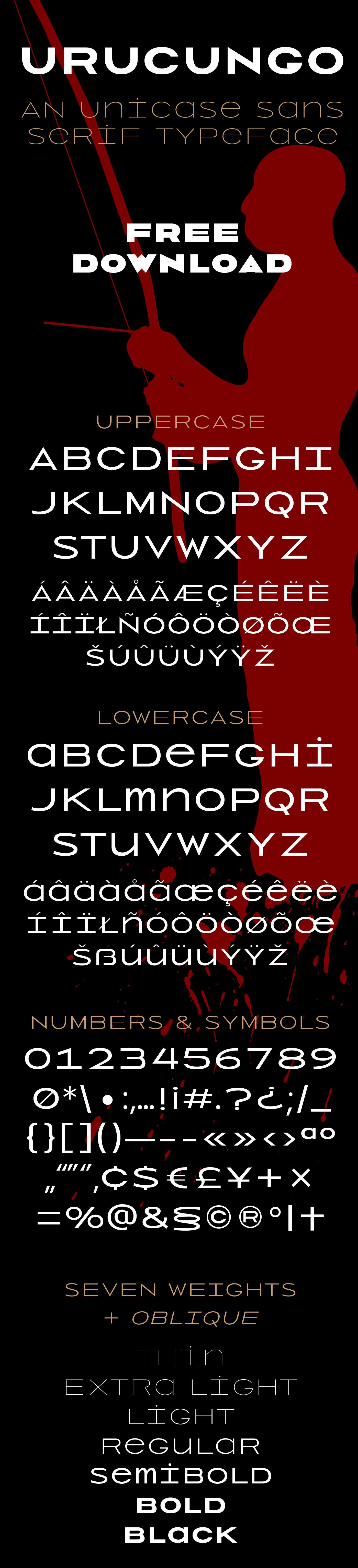 free Typeface font sans serif free download unicase logo black