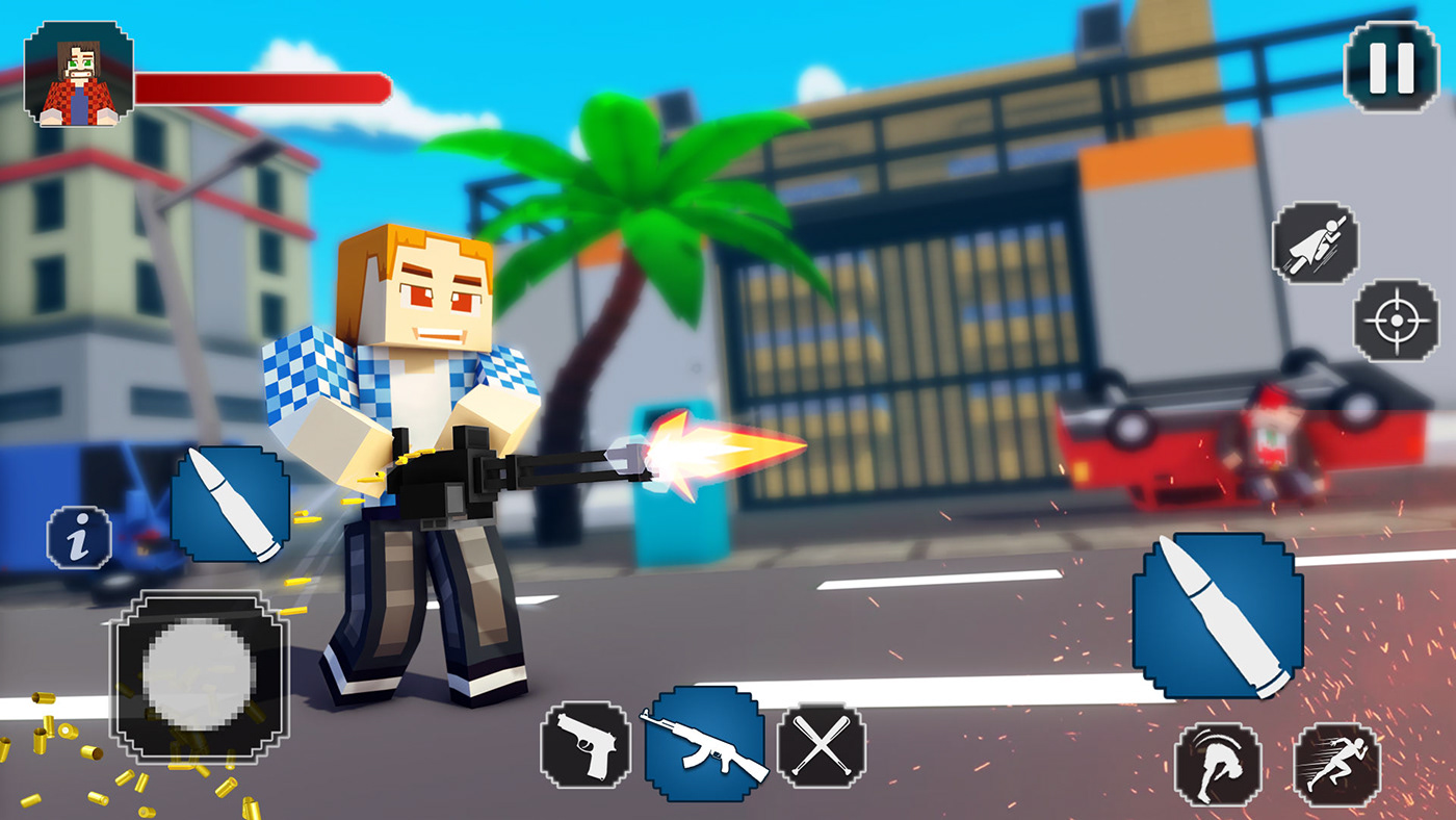 block battle minecraft android ios unity rendering screenshot mobile game