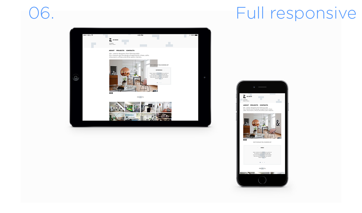 web-design UI ux clean simple furniture Interior mobile Responsive Website web-development css HTML