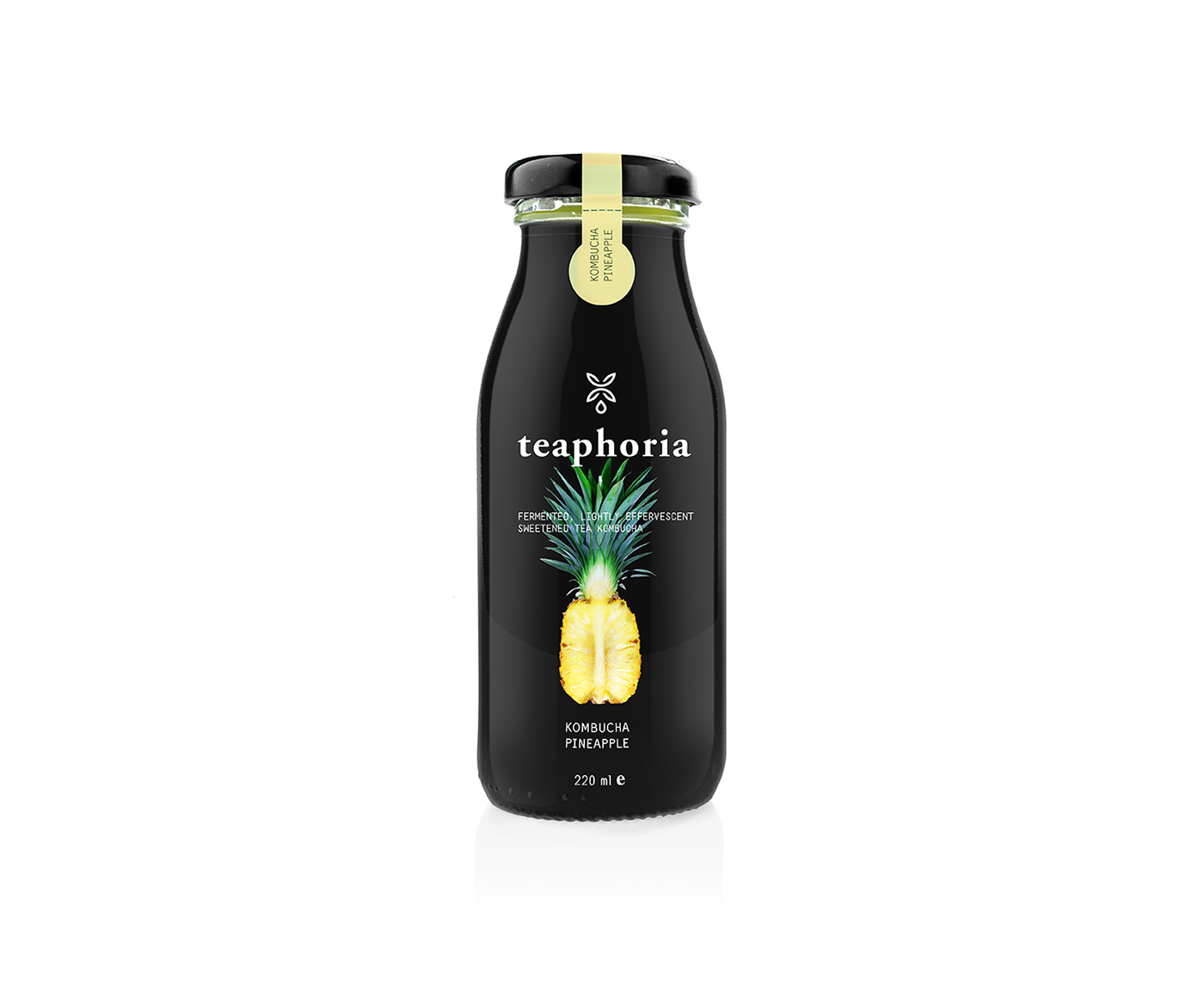 fruits exotic bottle tea juice kombucha Logotype