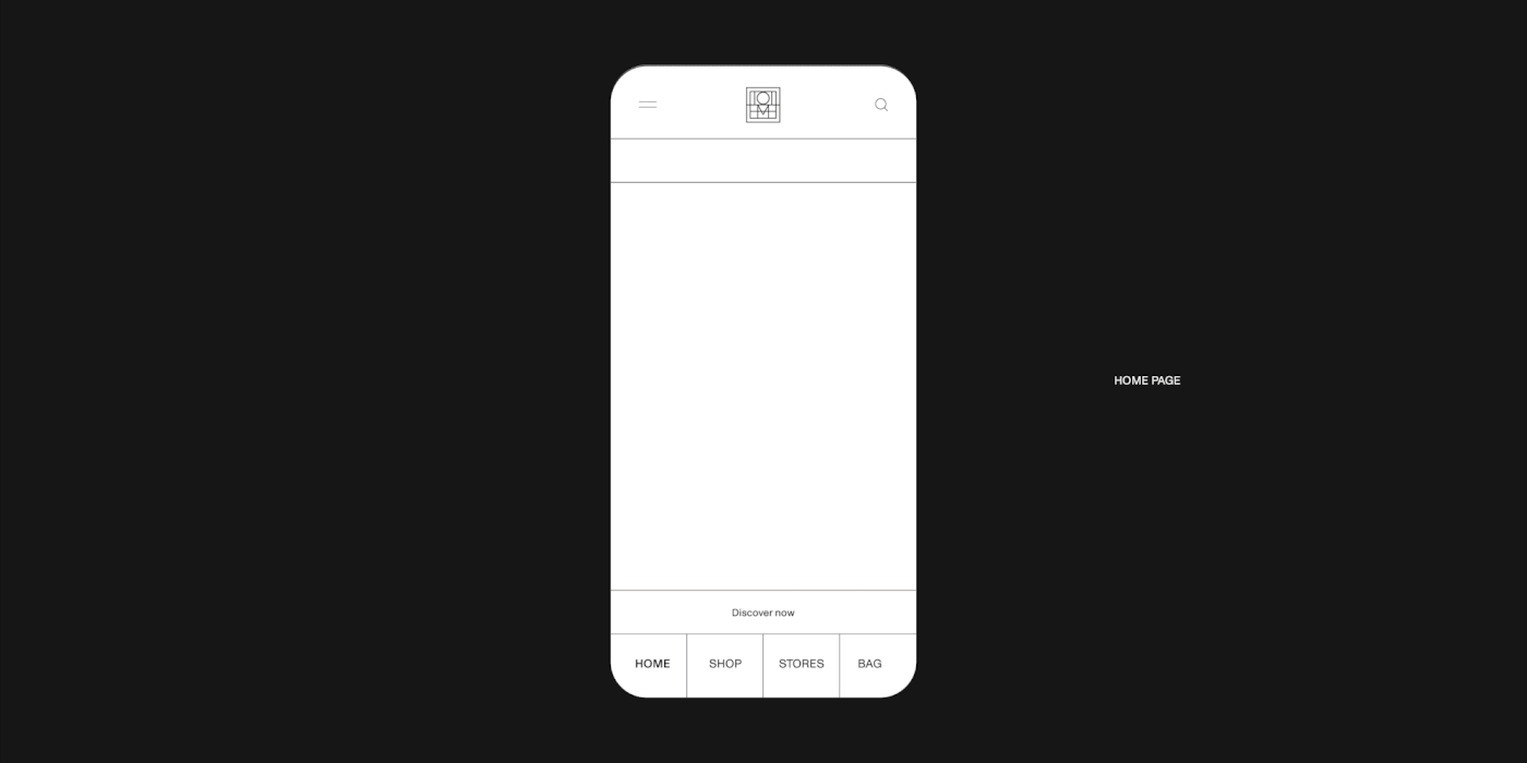 app app design brand concept design fashion brand Interface minimal Mobile app UX UI