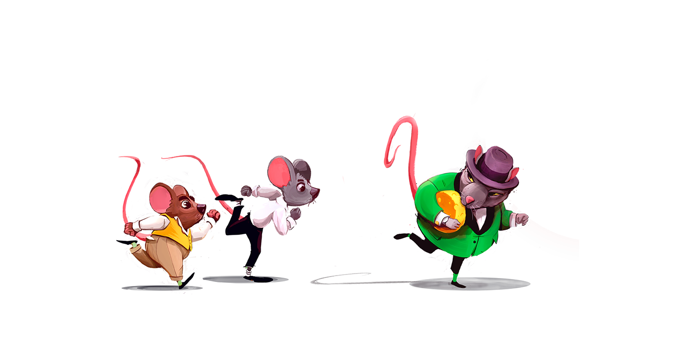art cartoon Character Cheese Cheeze concept art digital illustration mouse rat