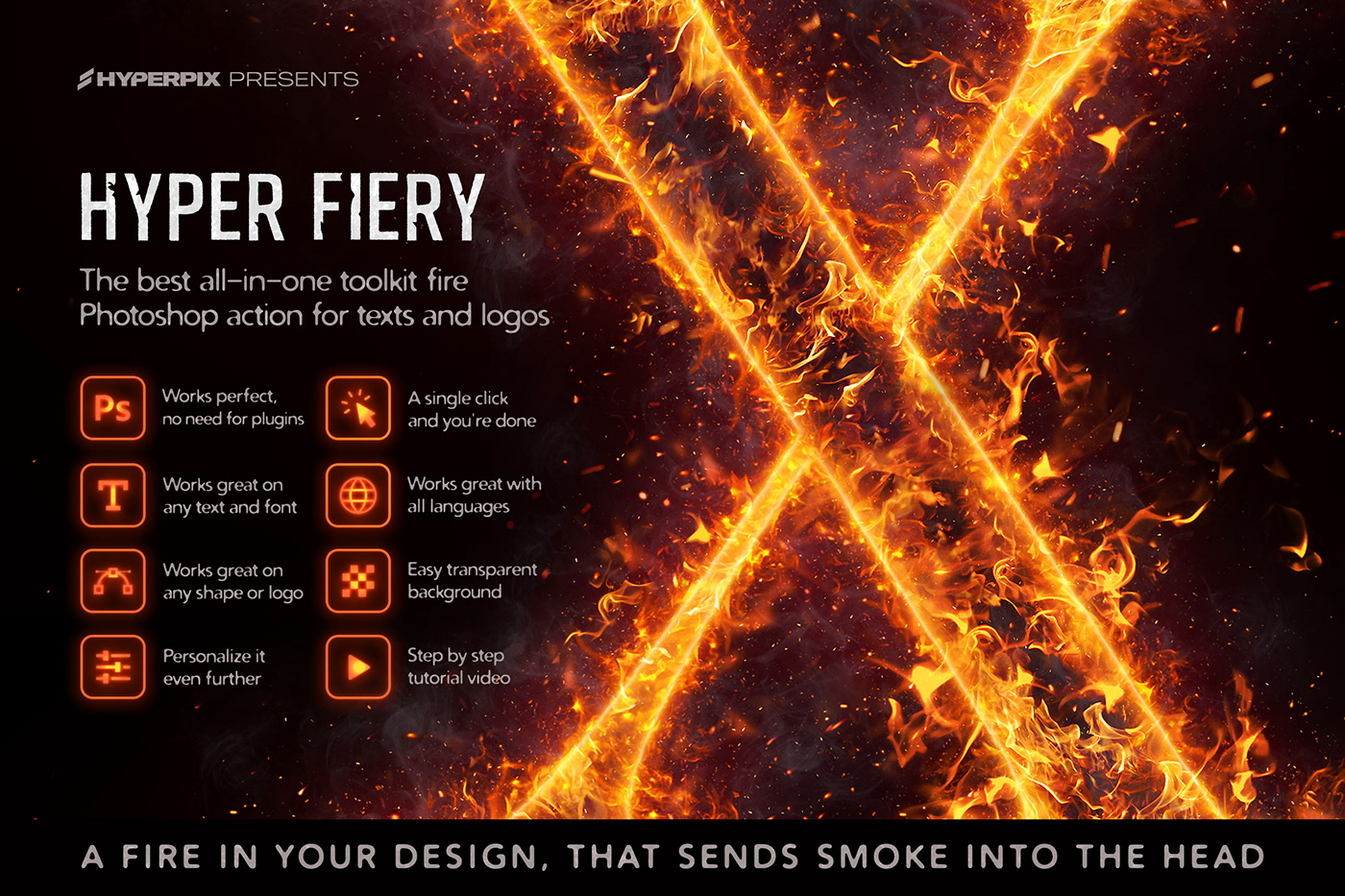 burn explosion fire fire effect flame logo Mockup photoshop action photoshop template psd text effect