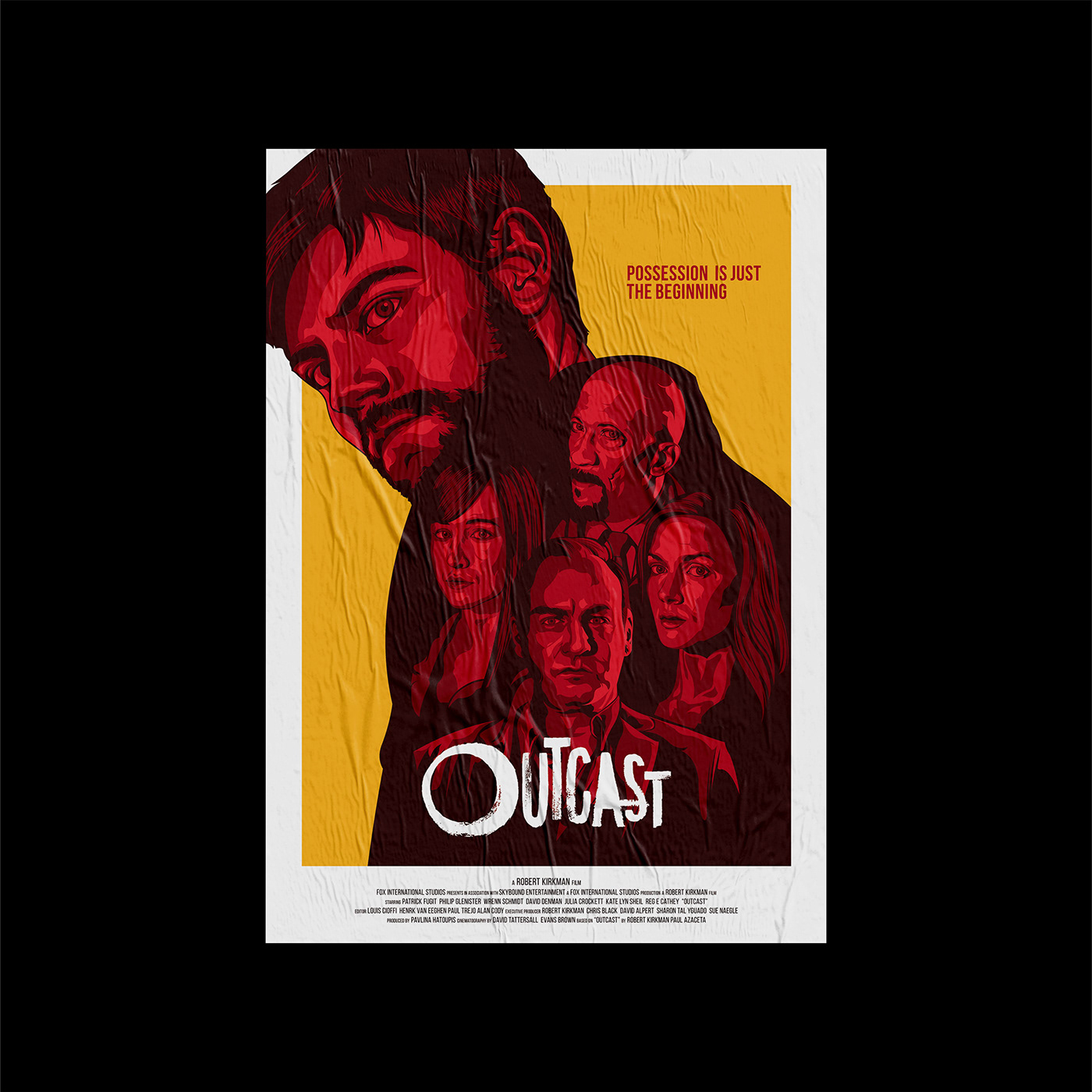 poster movie Outcast movie poster graphic design  Layout