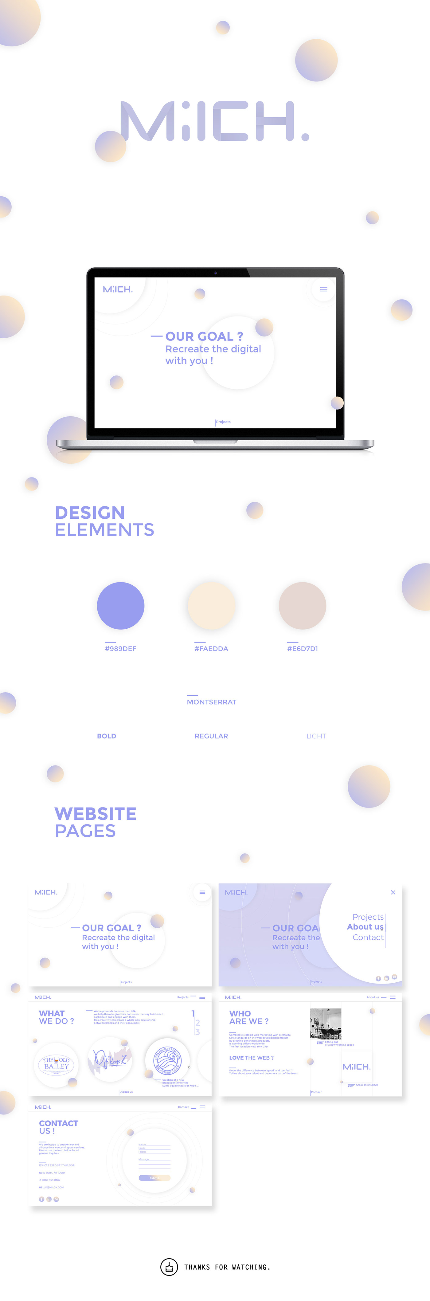 Website graphic design  mealk cream identity UX UI