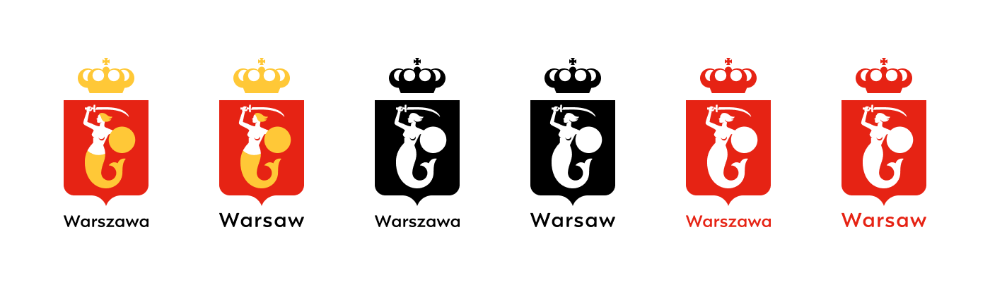 branding system city City branding design identity logo warsaw visual identity visual identity system warsaw logo