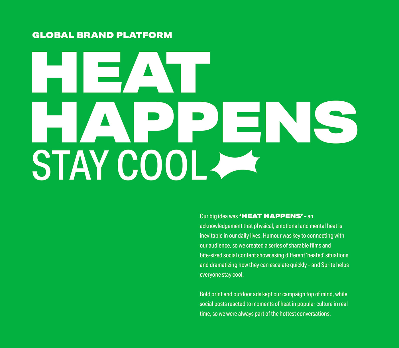 Advertising  brand identity branding  Coca Cola design drink Film   heat Sprite visual