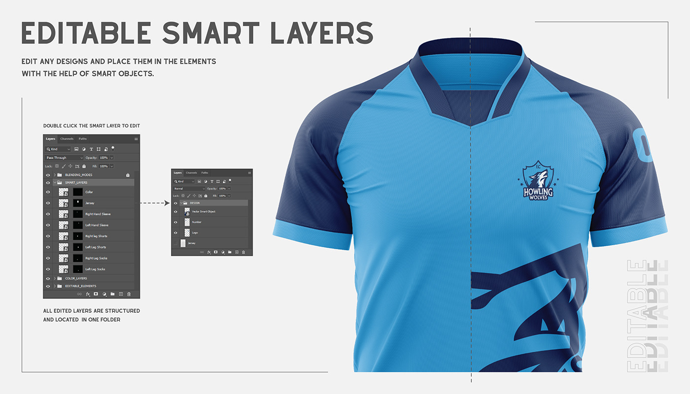 Mockup template Soccer Design Illustrator photoshop jersey Sportswear apparel Clothing football design