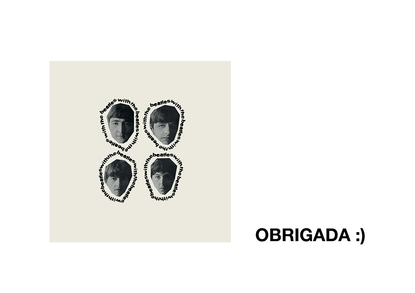 design album cover redesign Beatles minimalist graphic design  Photography  subvertising grid exercise