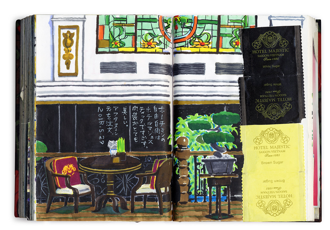 asia Drawing  ILLUSTRATION  painting   sketch Studio-Takeuma Travel vietnam sketchbook