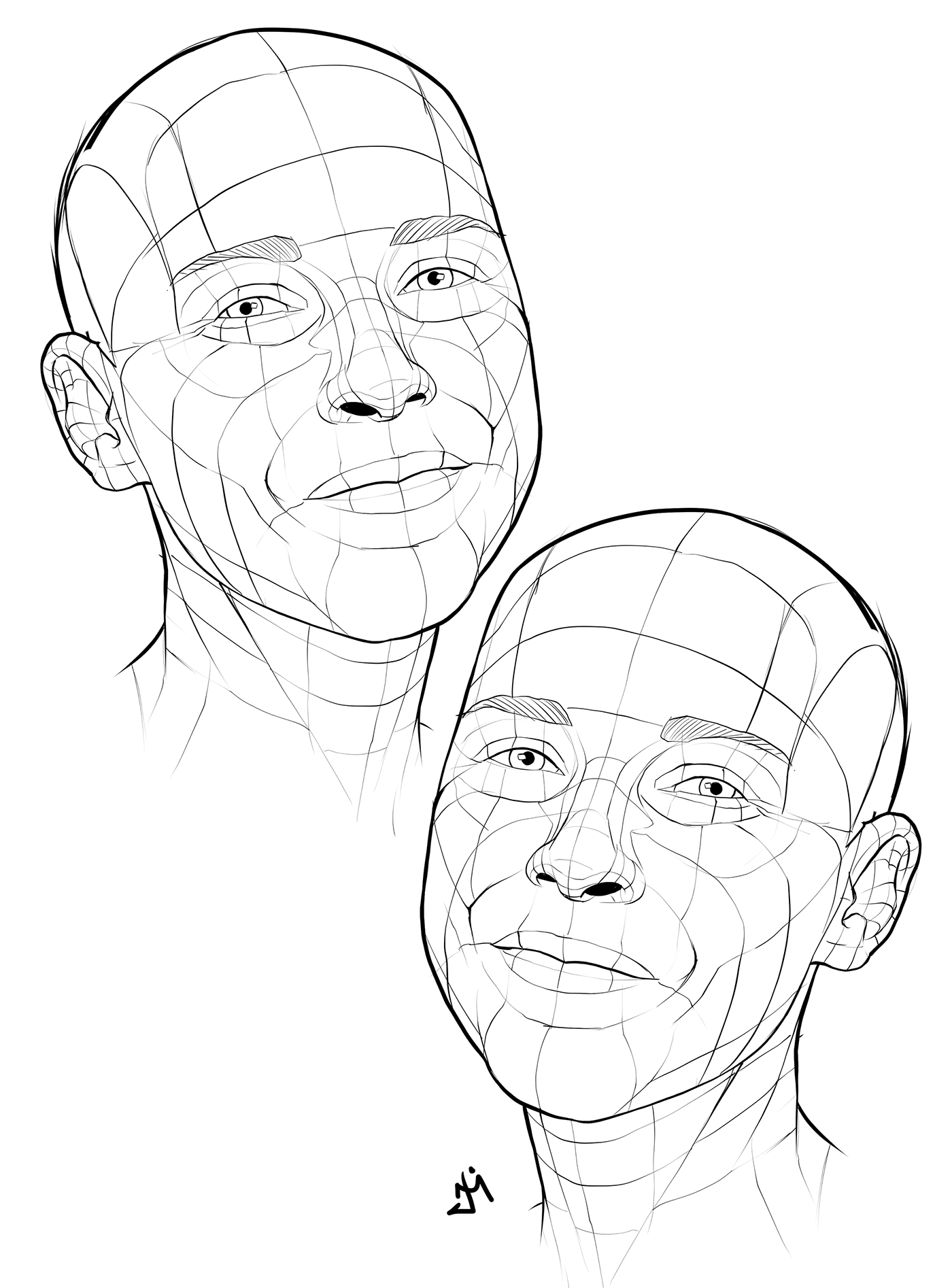 faces Poses reference