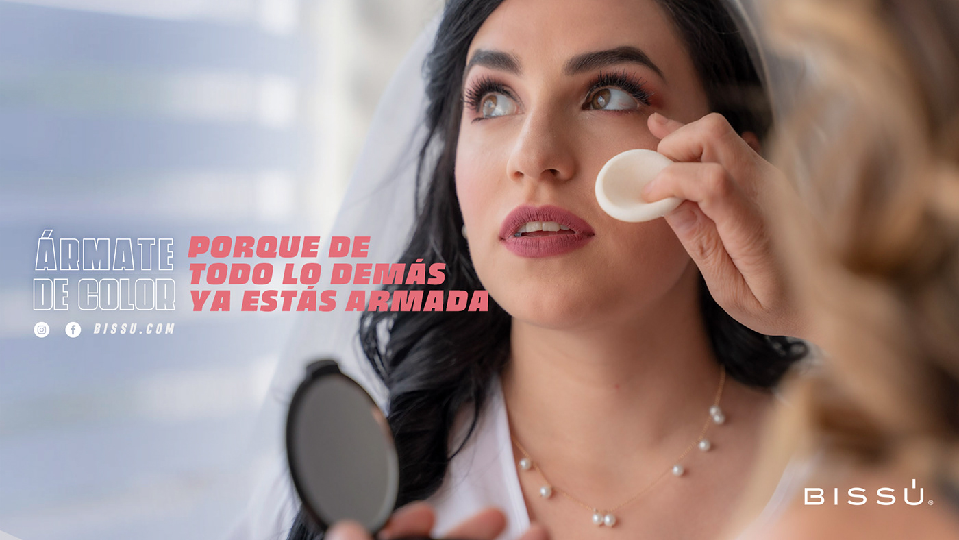 Advertising  beauty bissu Campaña color makeup photoshoot publicidad woman