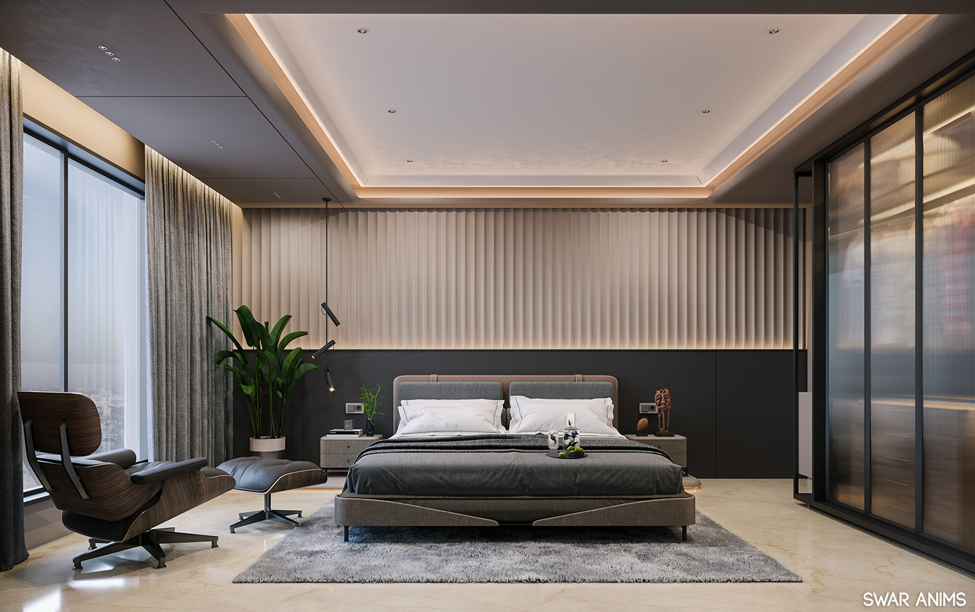3D corona render  interior design  luxury modern Render viz architecture archviz CGI