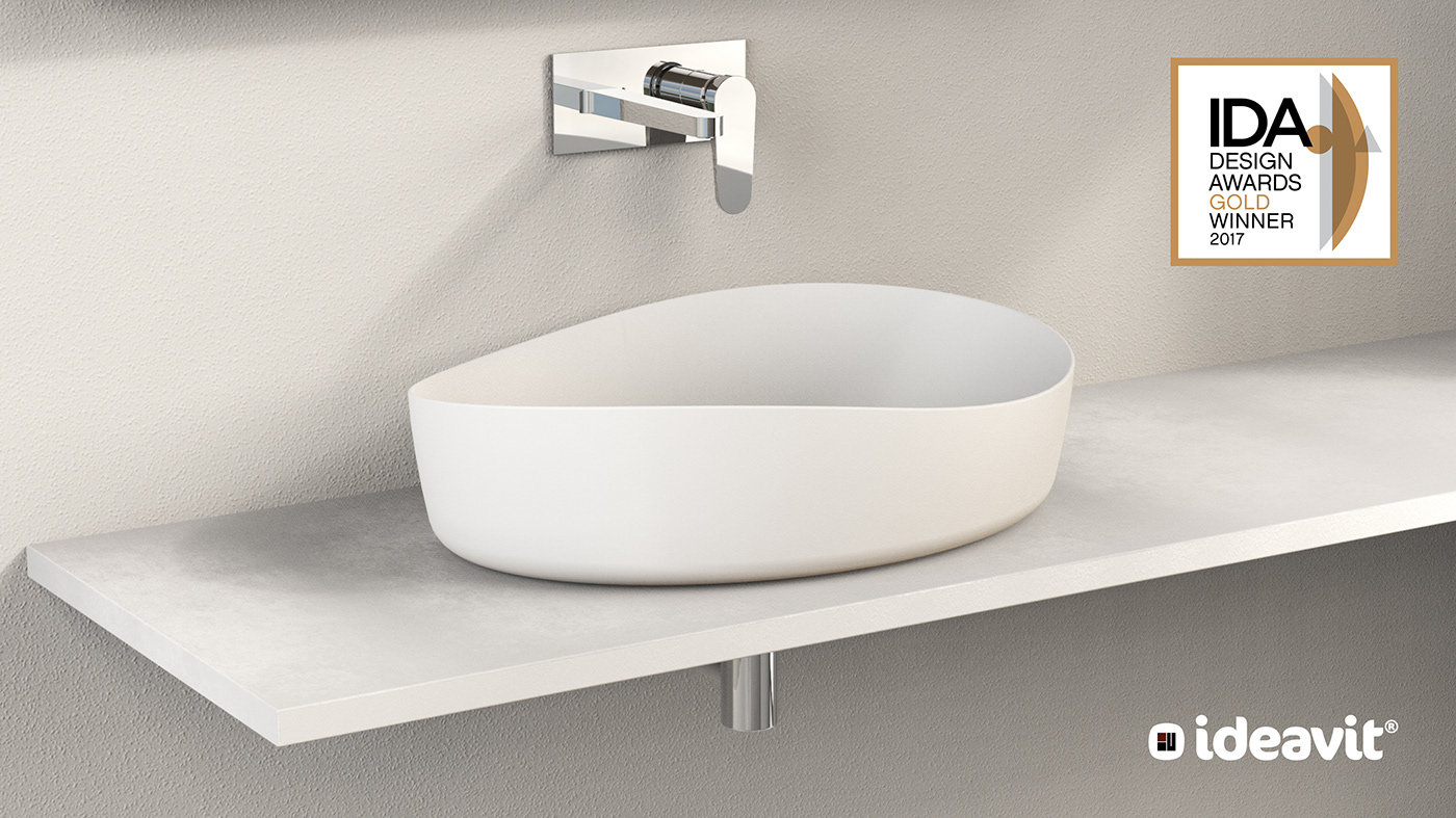 bahtroom   bathtub washbasin interior design  lifestyle industrial design  ish Wellness SolidSurface