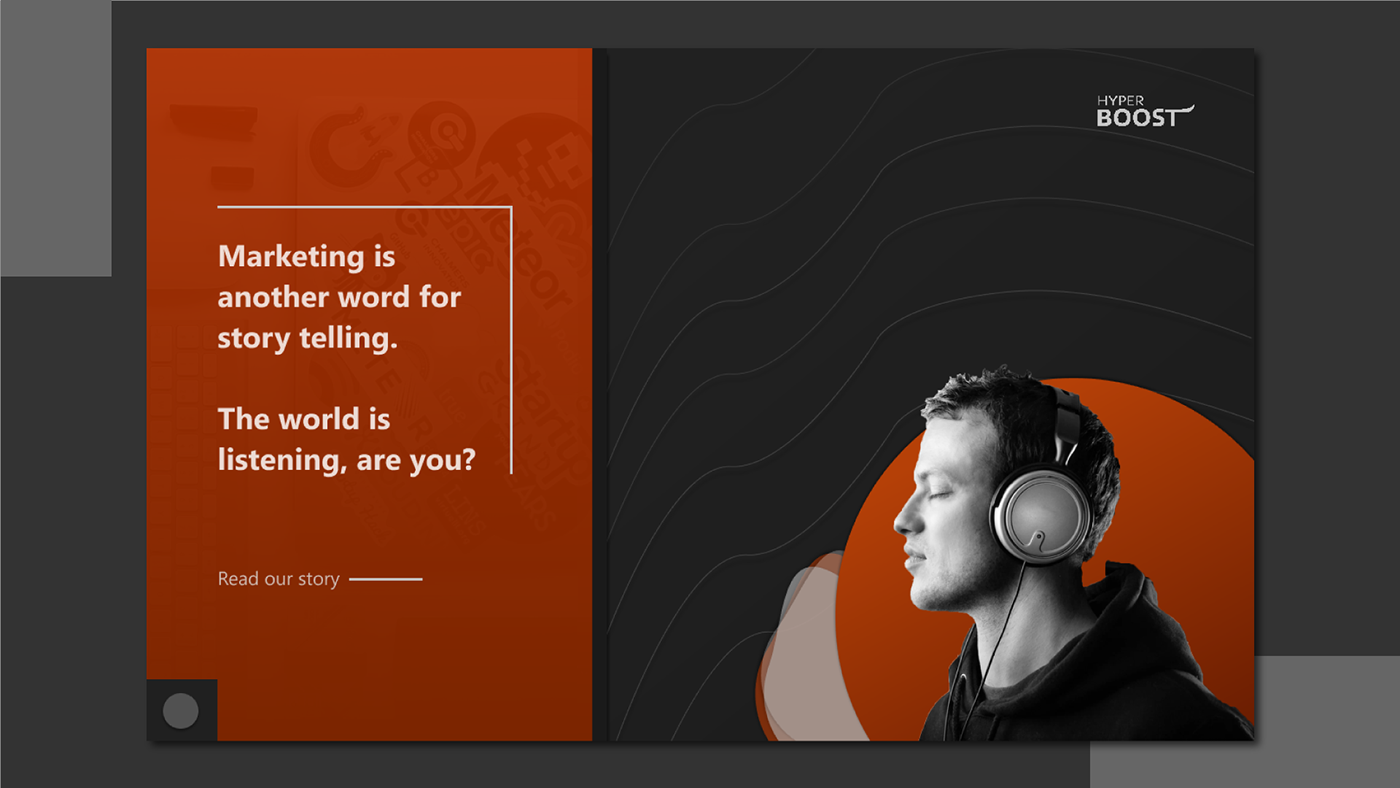 Web designer Fresno UI inVISION ux Mockup Website agency Audio orange
