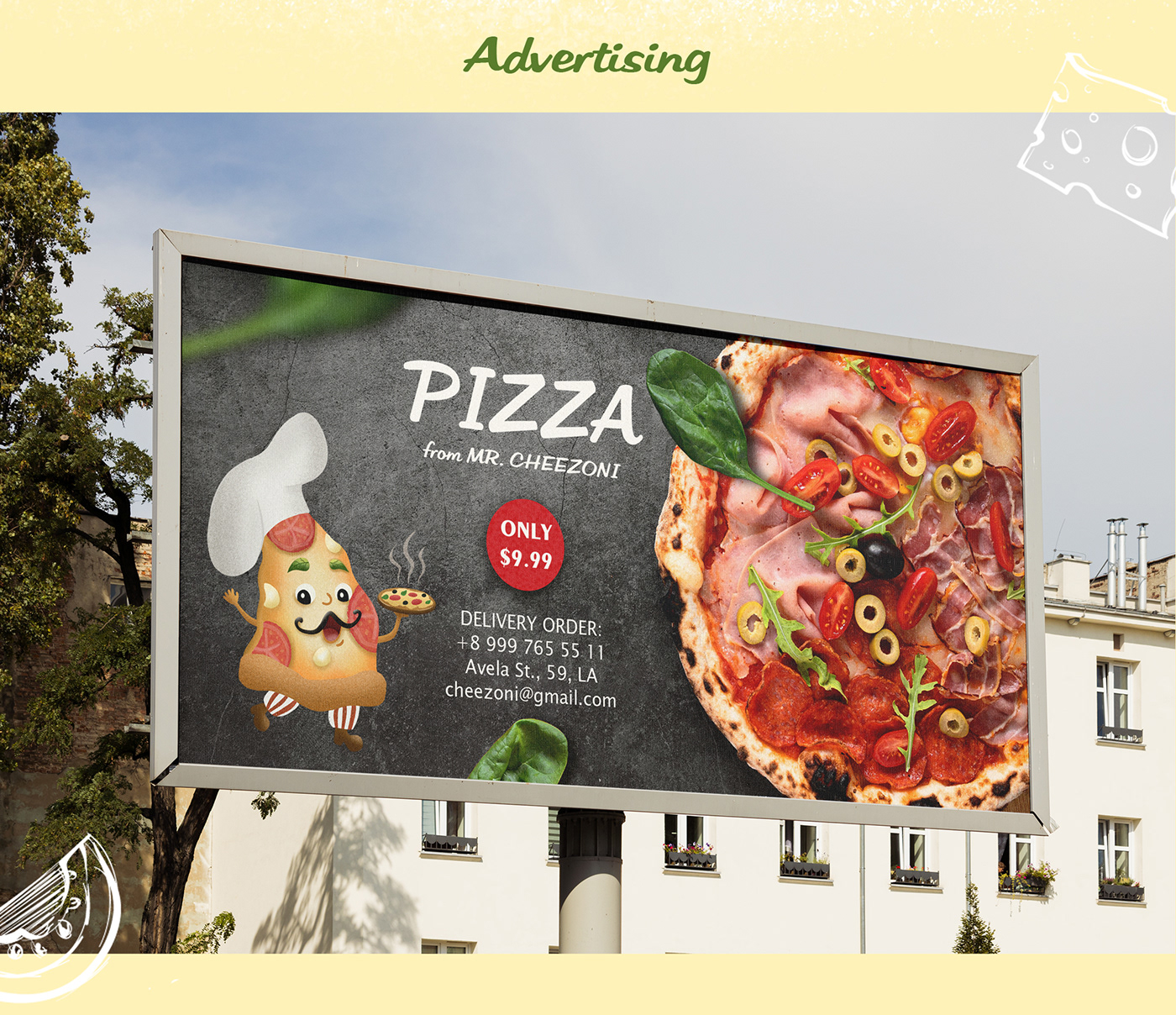 Packaging cartoon Pizza Fast food pizza box food app Food app design