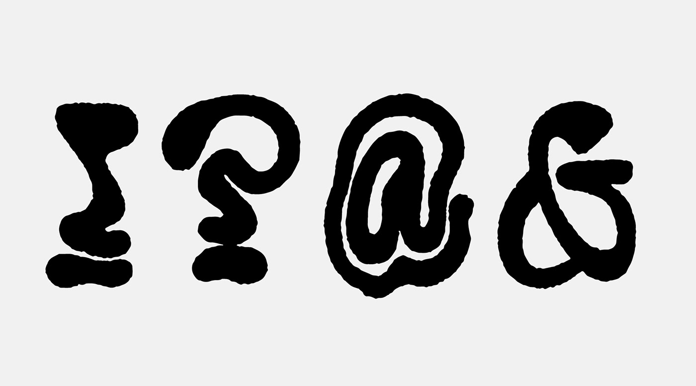 Experimental Typography display font Typeface hand made font modern font sans serif type design lettering