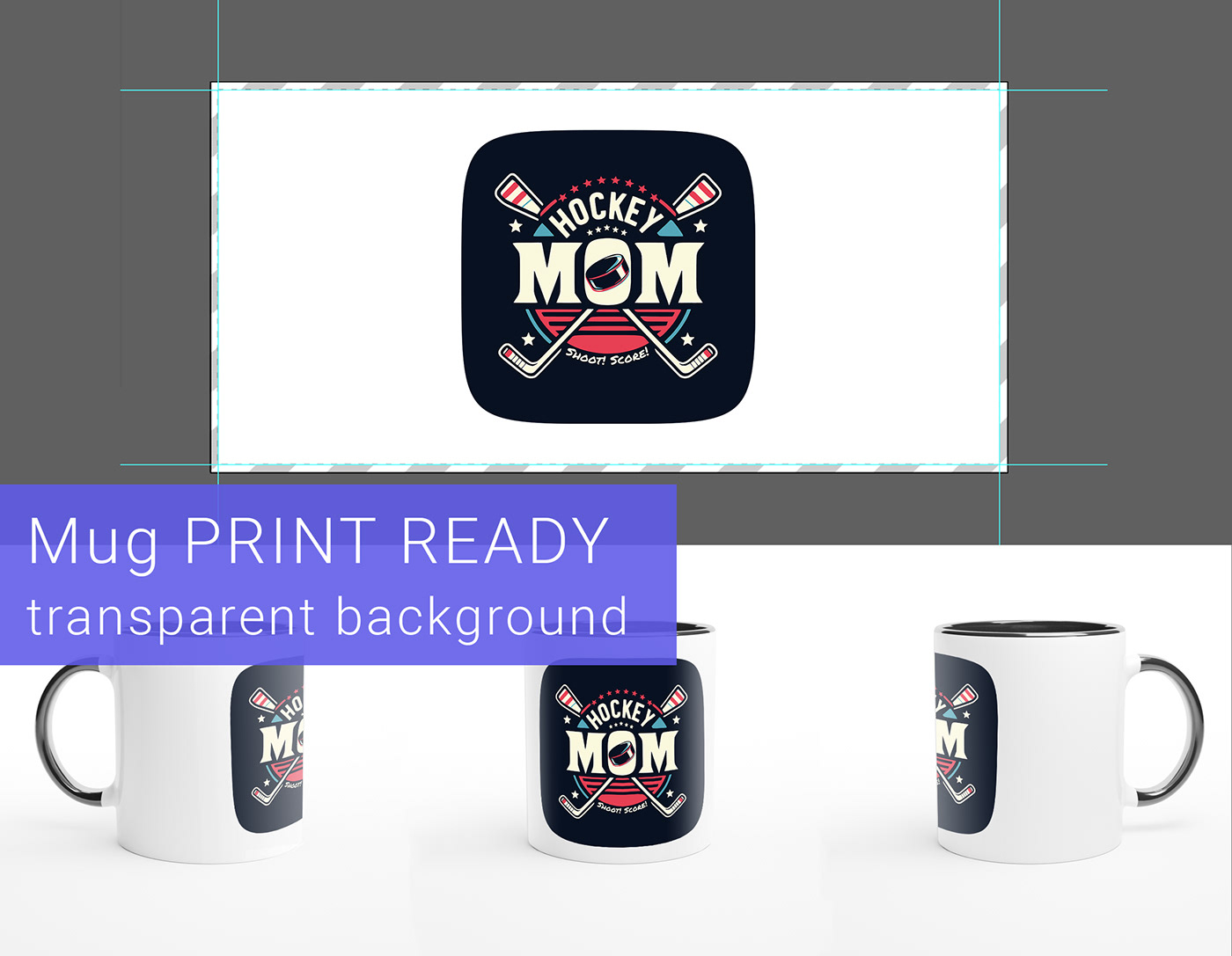 Hockey Mom SVG hockey logo on skates with the kids. prints for ma shirts, mugs. Print Ready
