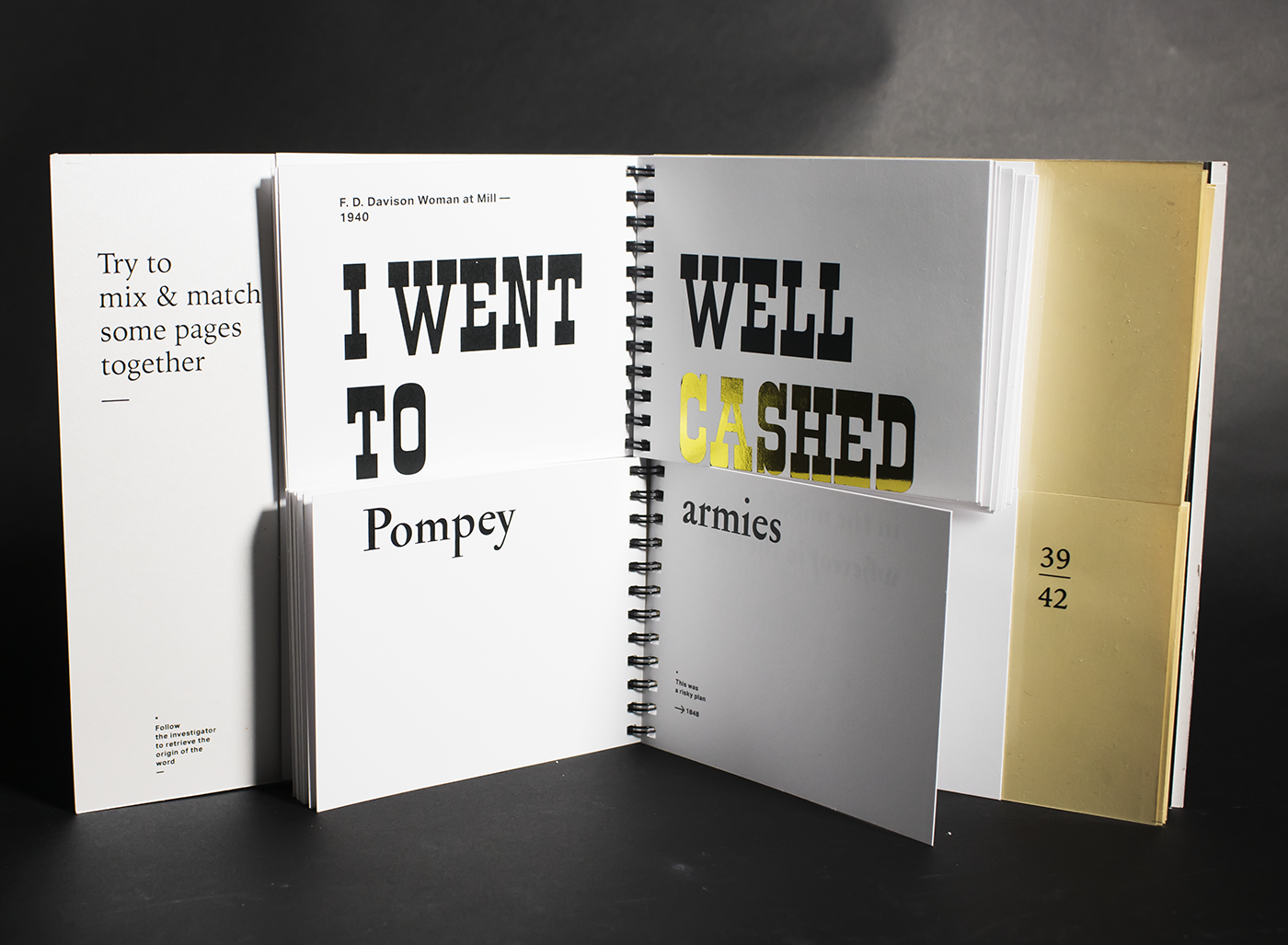 typography   book design black & white editorial publication istd International Typography swiss style gold Experimentation