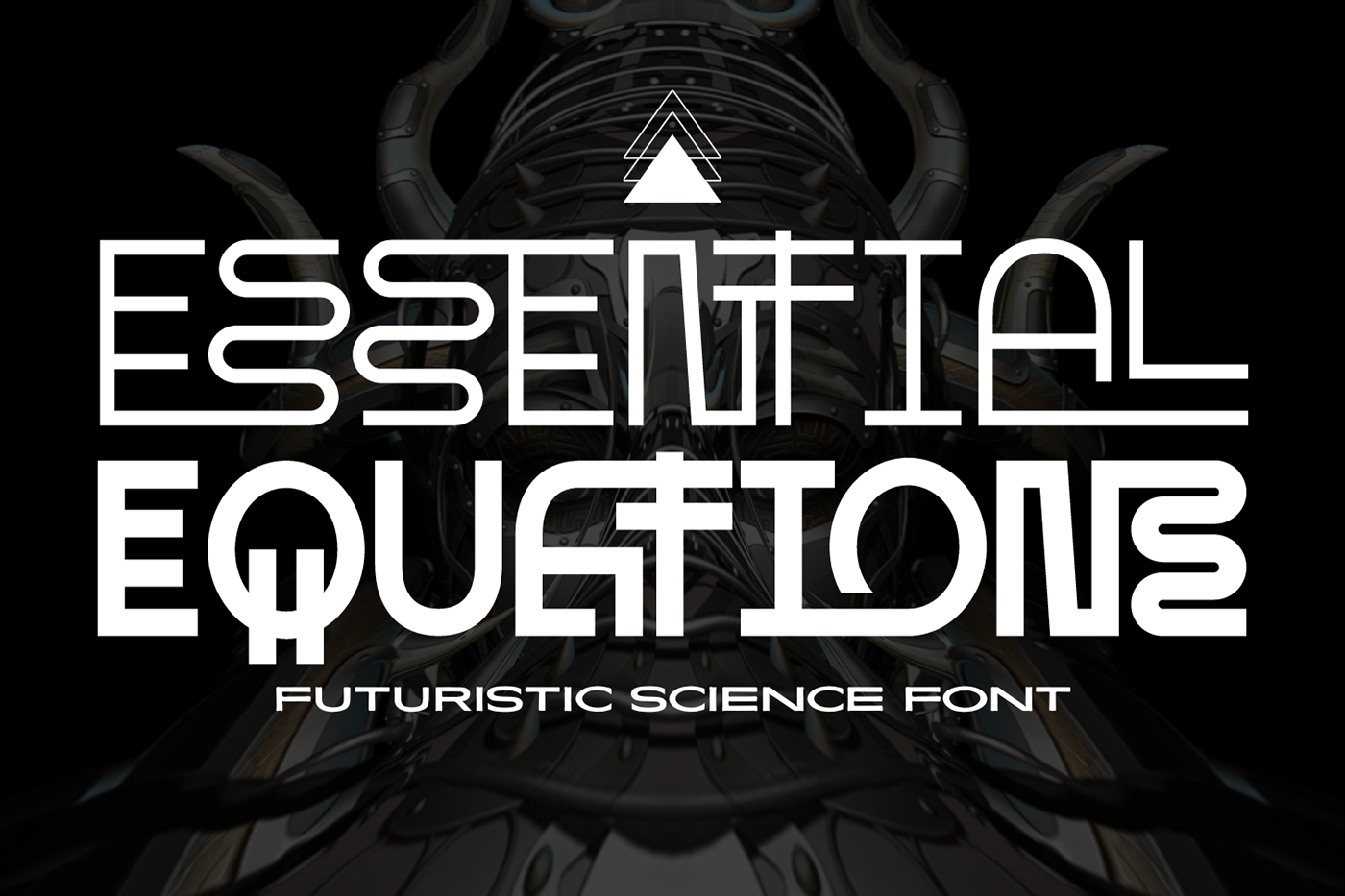 essential font futuristic font modern font Equations Font Essential Equations modern futuristic font
