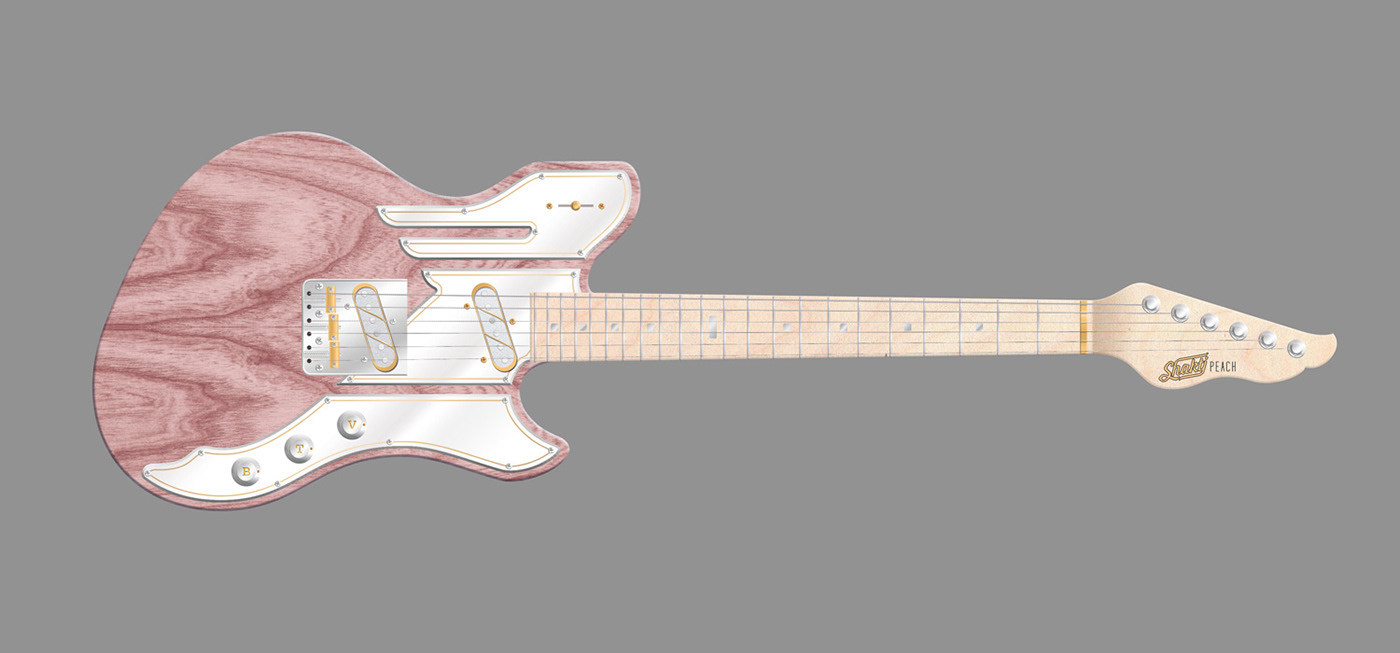 brian may design fender guitar pickguard prince rock Telecaster wood work Gibson