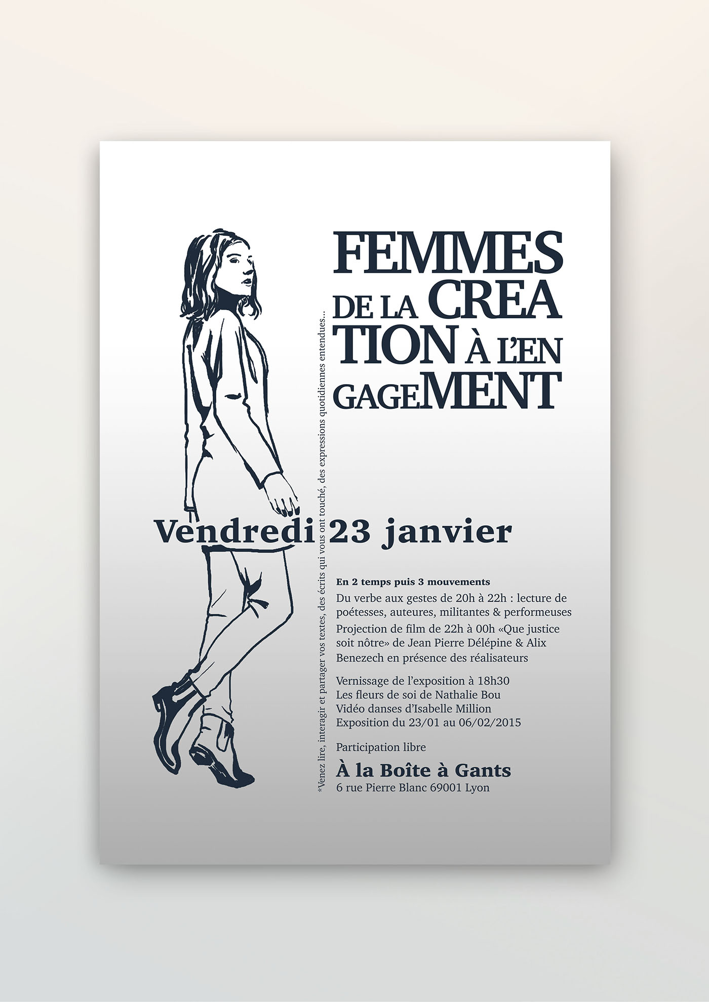 poster affiche feminism graphic design  ILLUSTRATION  woman lyon