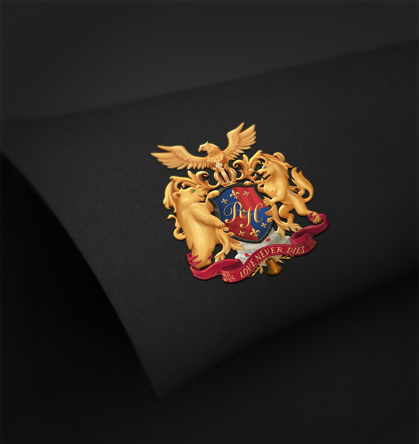 badge coat of arms family crest logo art artwork digital illustration Medal coat of arms design Family Crests