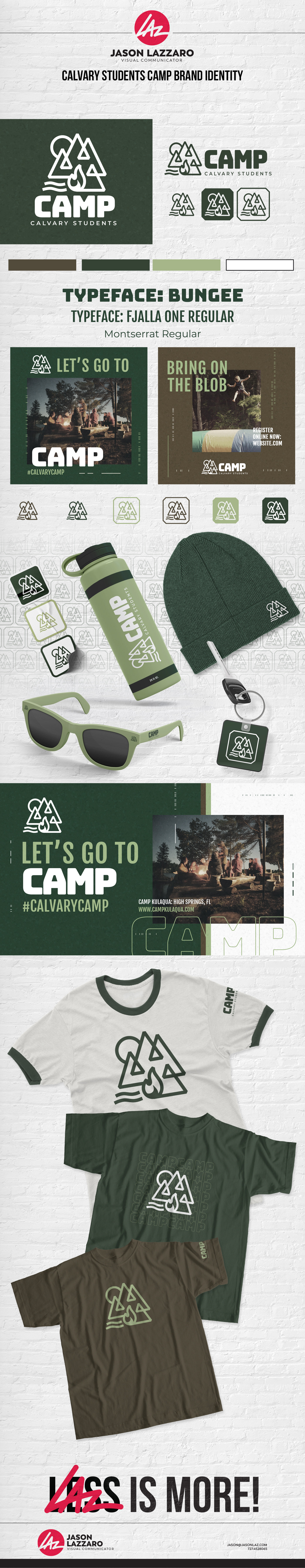 brand identity branding  camp church identity logo Logo Design Ministry summer camp visual identity