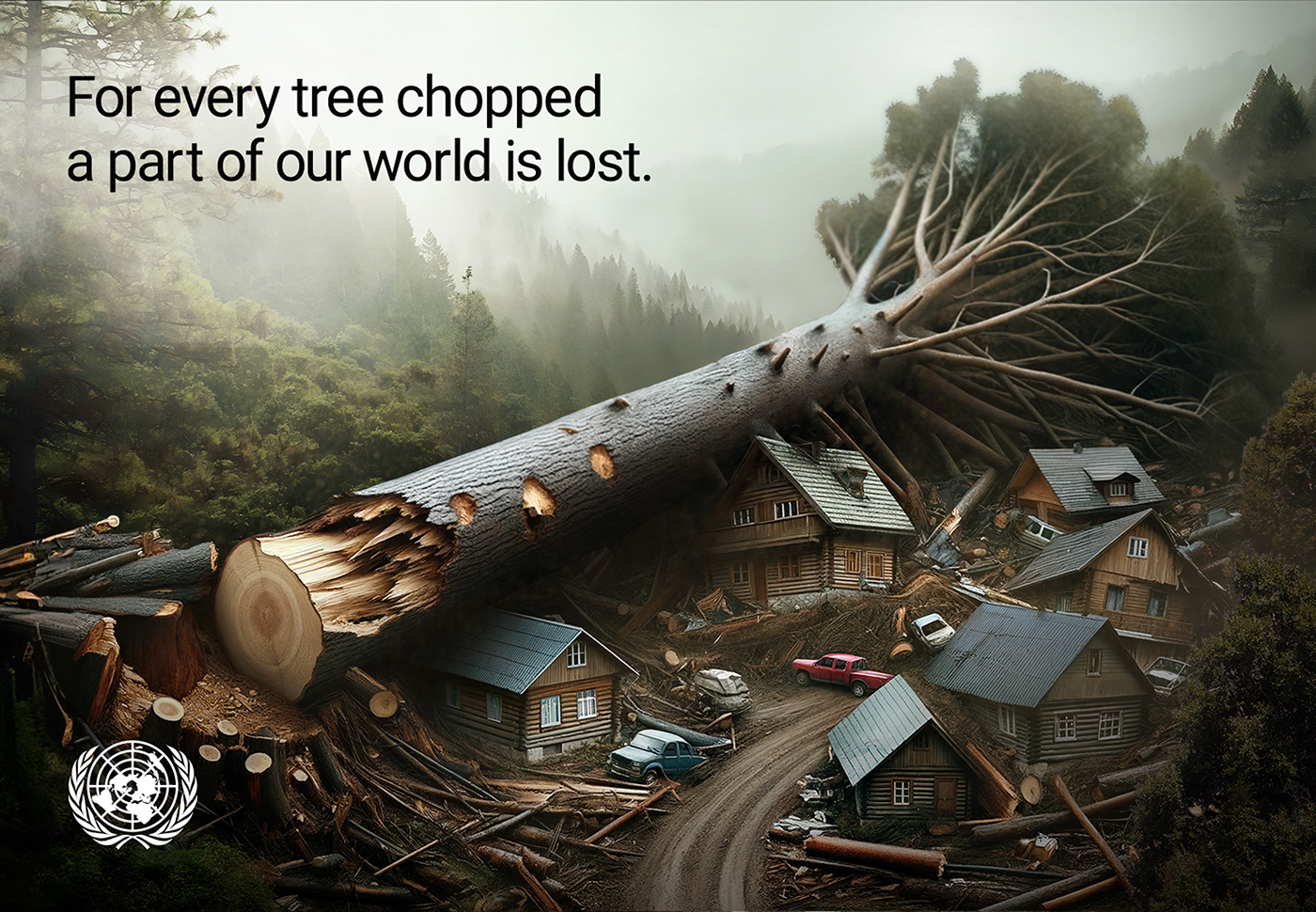 cigarette damage Tree  chopped HARMFUL poster smoking Nature Hause die