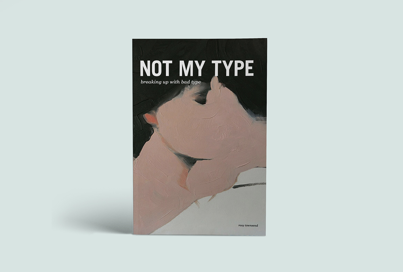 typography   book manual type pink blue breaking up