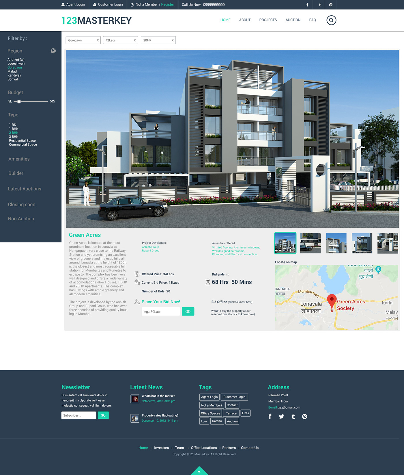 real estate Brand Design Website Interface User Experience Design auction portal Communication Design Masterkey Service design visual language
