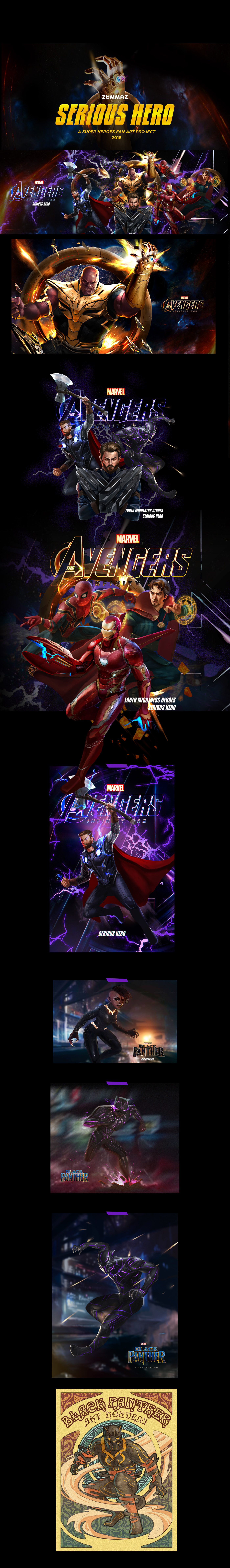 serious hero Hero heroes Fan Art marvel Infinity war Thanos iron man Spider Man Thor