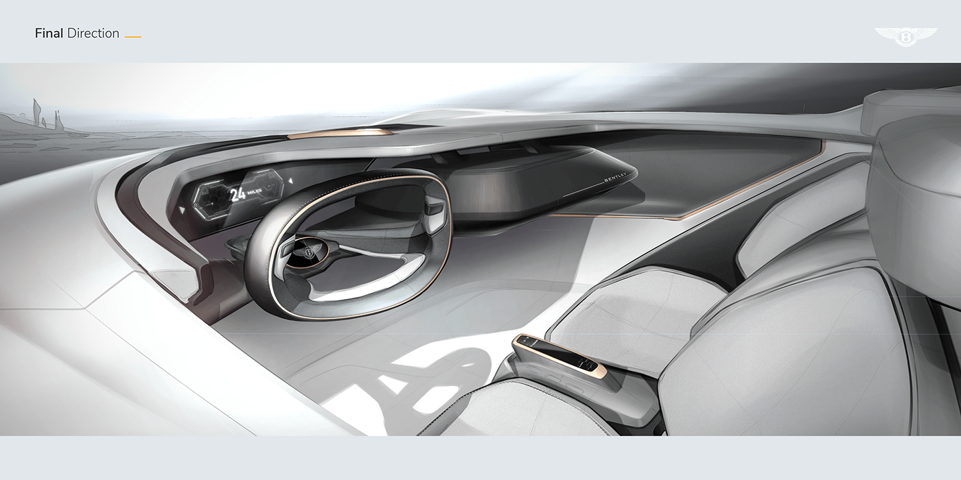 bentley sports car Transportation Design product design  green design rendering Digital Modeling photoshop Alias