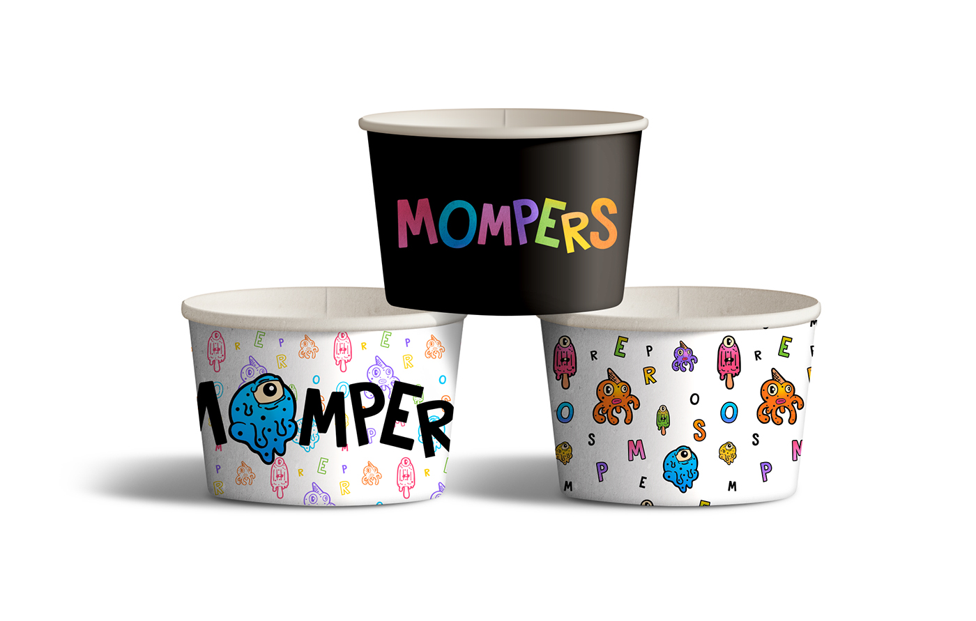 mompers helados icecream ice cream monsters Monstruos Cartoons characters animation 