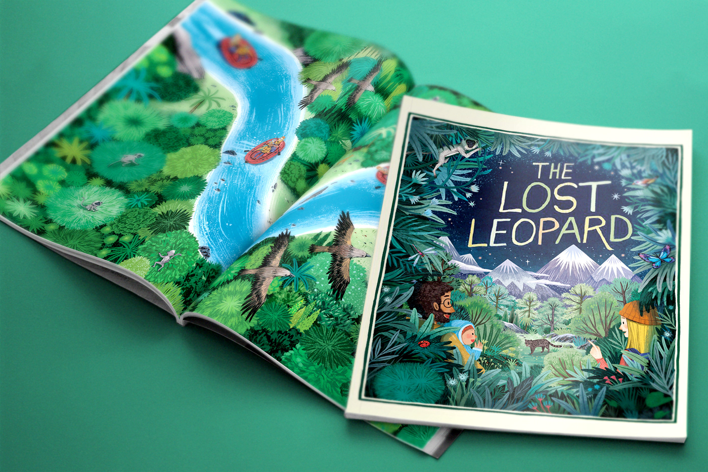 adventure book children book ILLUSTRATION  picturebook the lost leopard