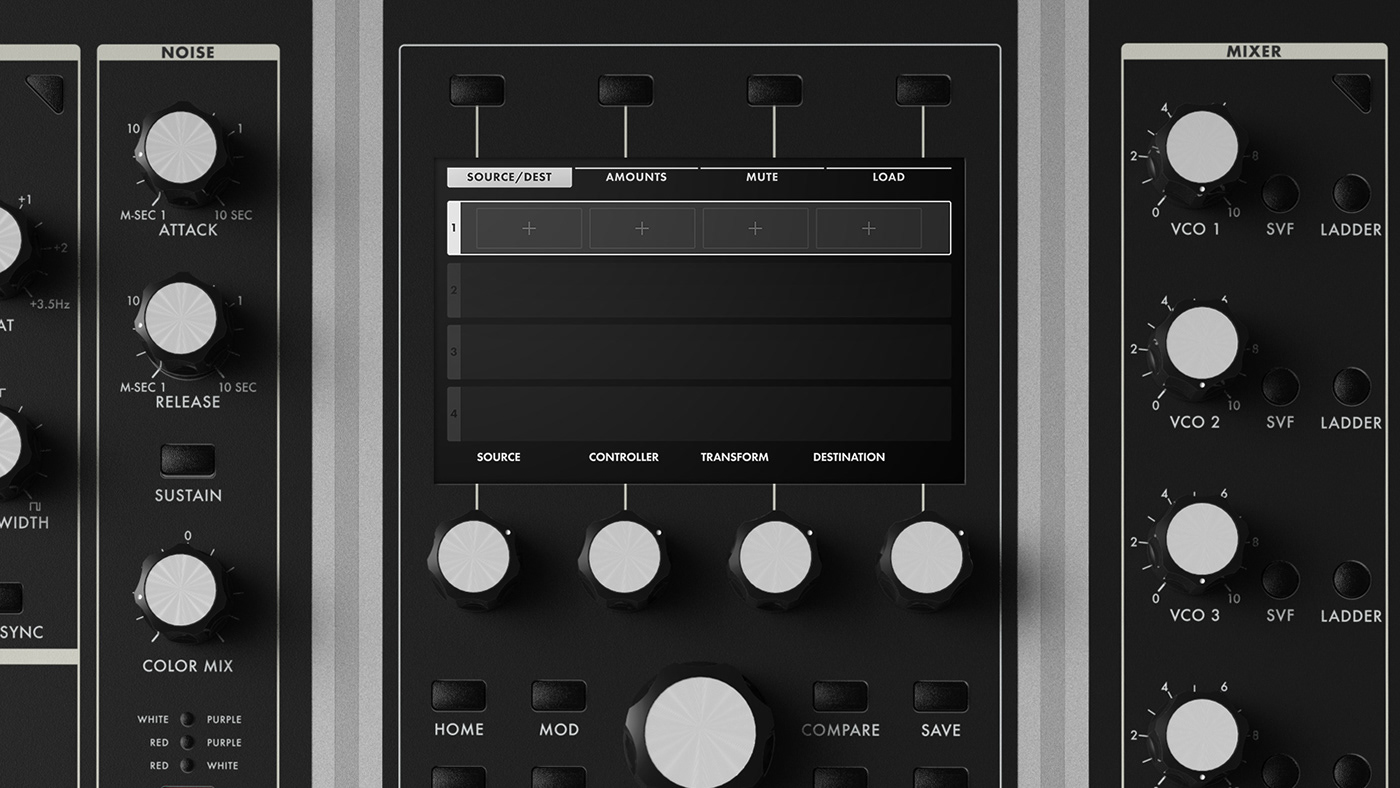 instrument music synthesizer UI
