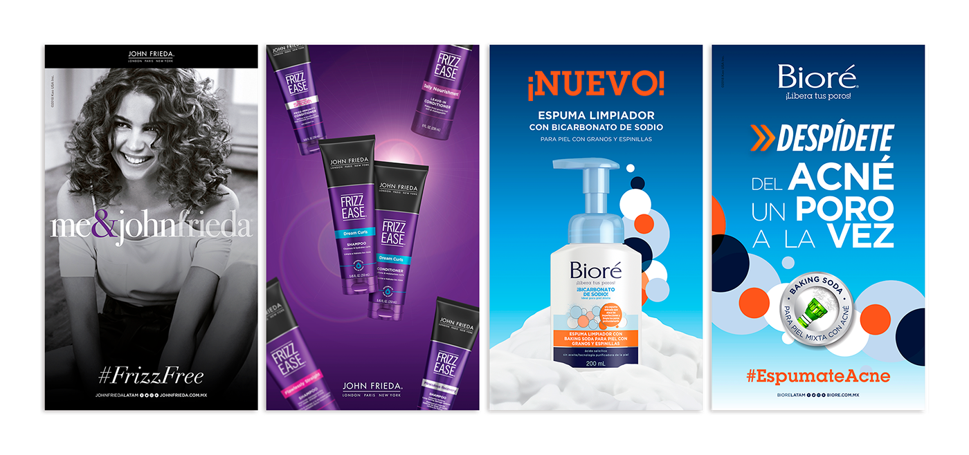 branding  pr Event influencers john frieda Biore mexico Stage product lauch
