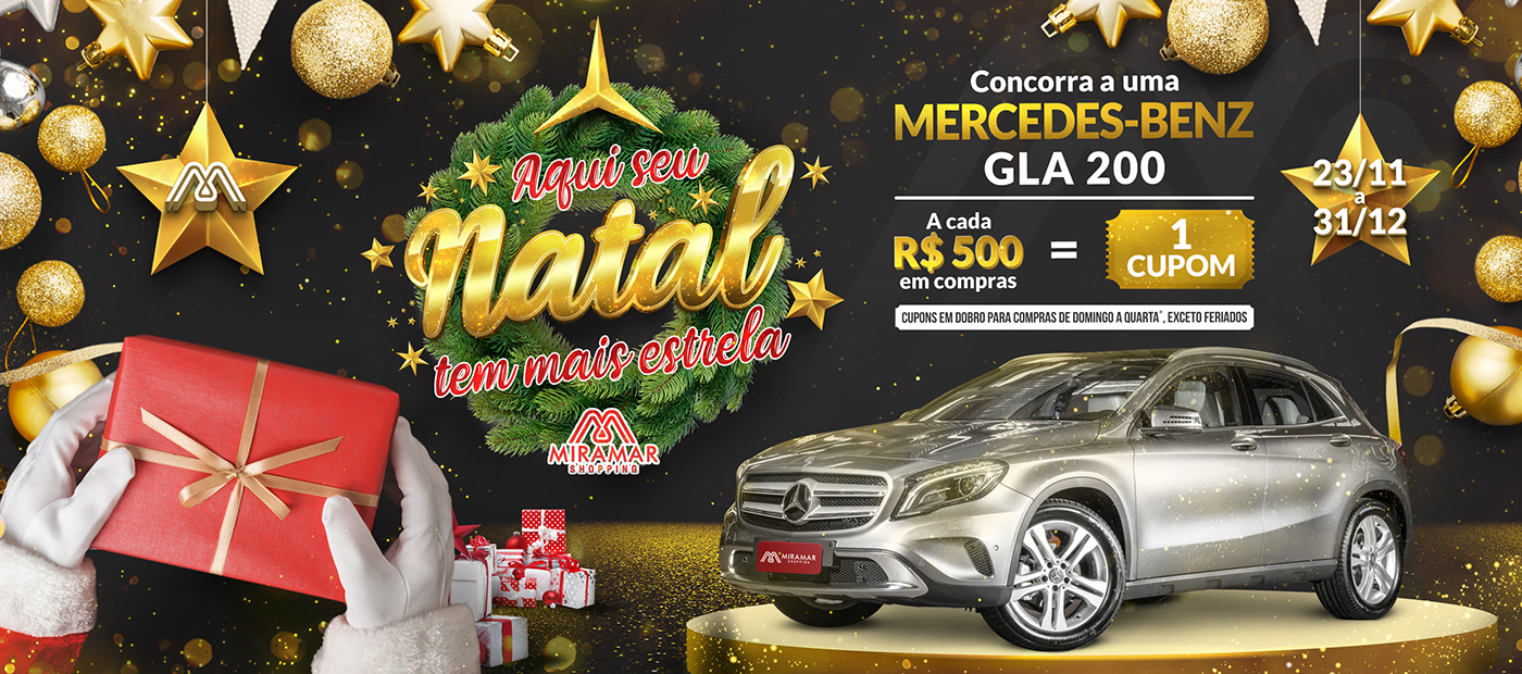 natal promocional Christmas ads HotSite social media Evento festa Shopping Social media post