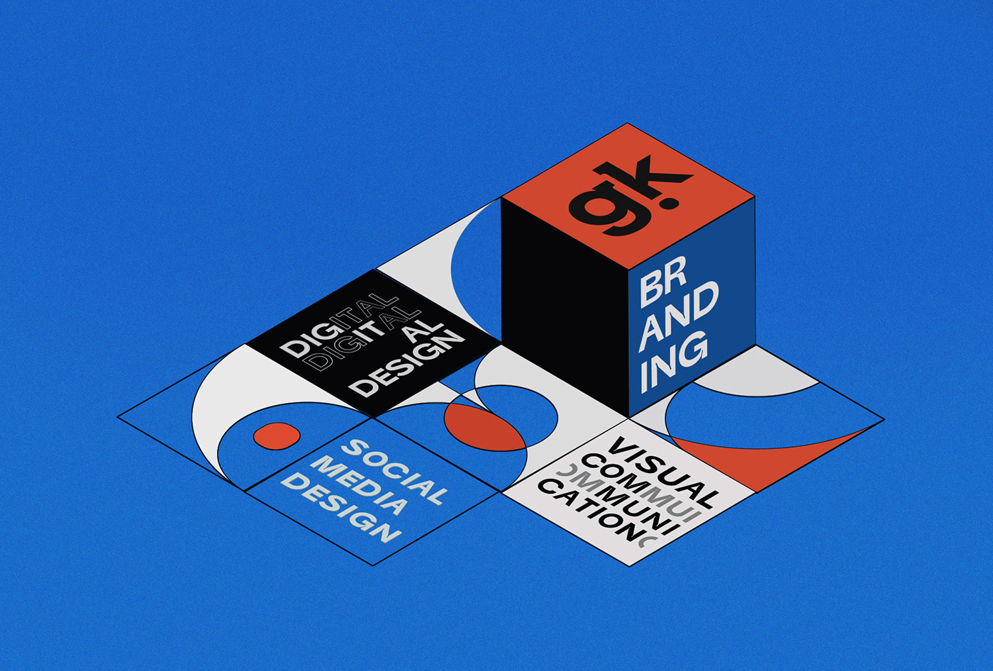art direction  branding  design studio geometric grafika minimal modern Studio Branding typography   visual identity
