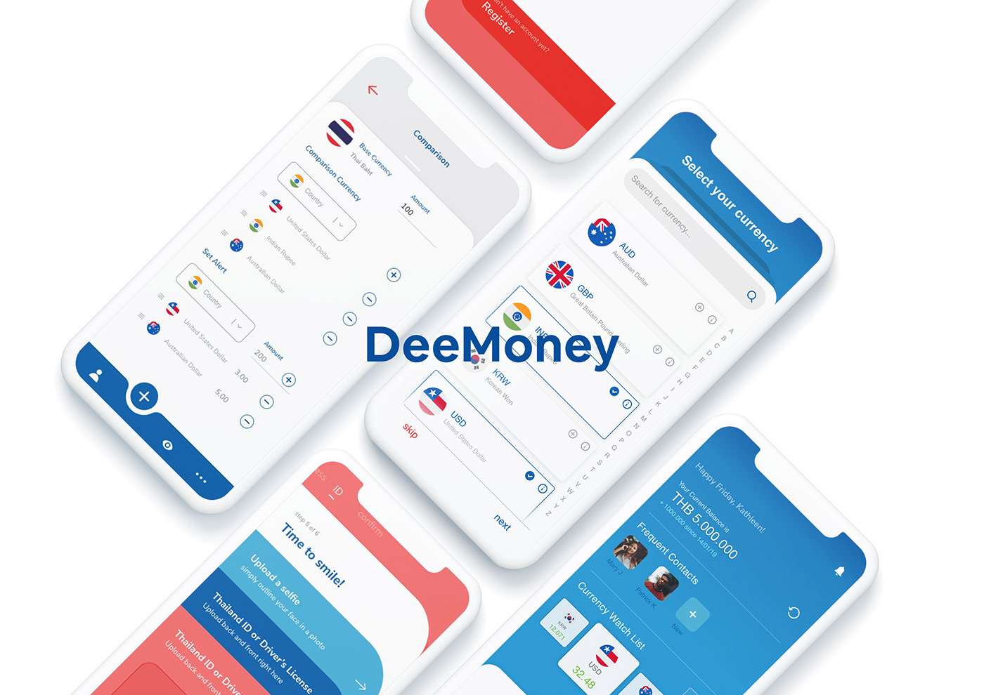 application banking banking app Behance currency deemoney money app money transfer ui design uiux