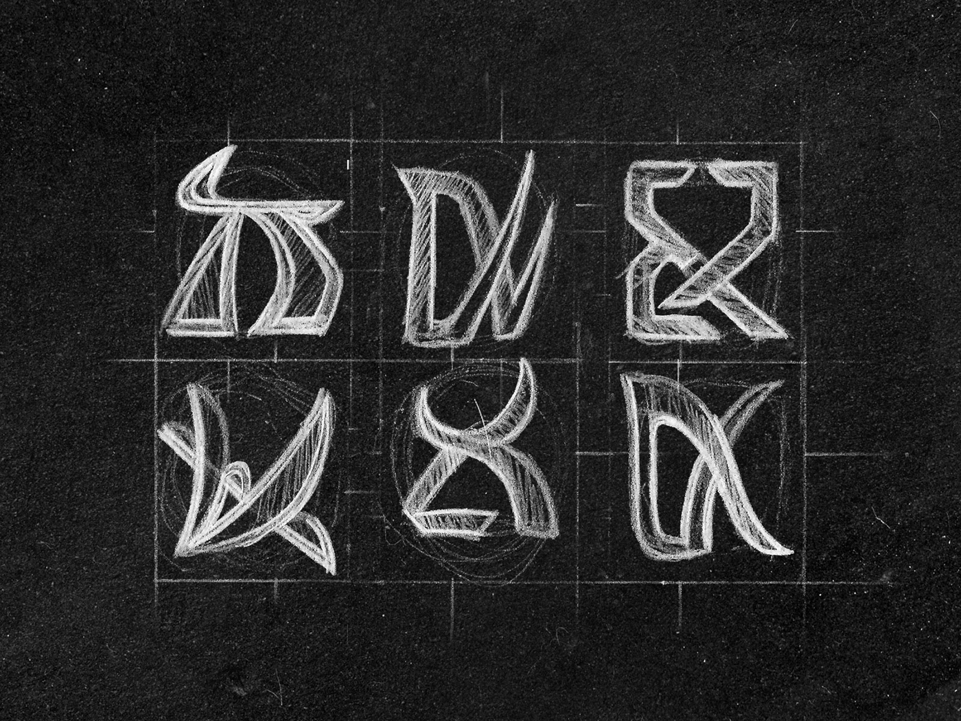 sketch logo Logo Design aleph tipografia visual identity Logotype rupestry