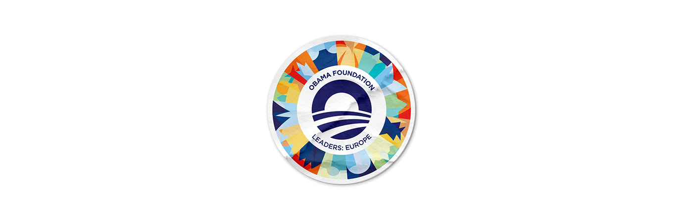 brand brand identity branding  Europe Event graphic design  identity Logo Design modern Obama Foundation