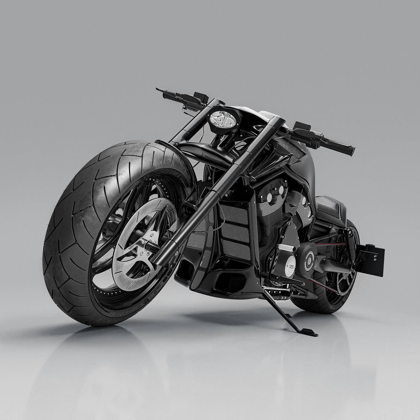 Harley Davidson CGI 3D automotive   Vehicle motorcycle blender model Render visualization
