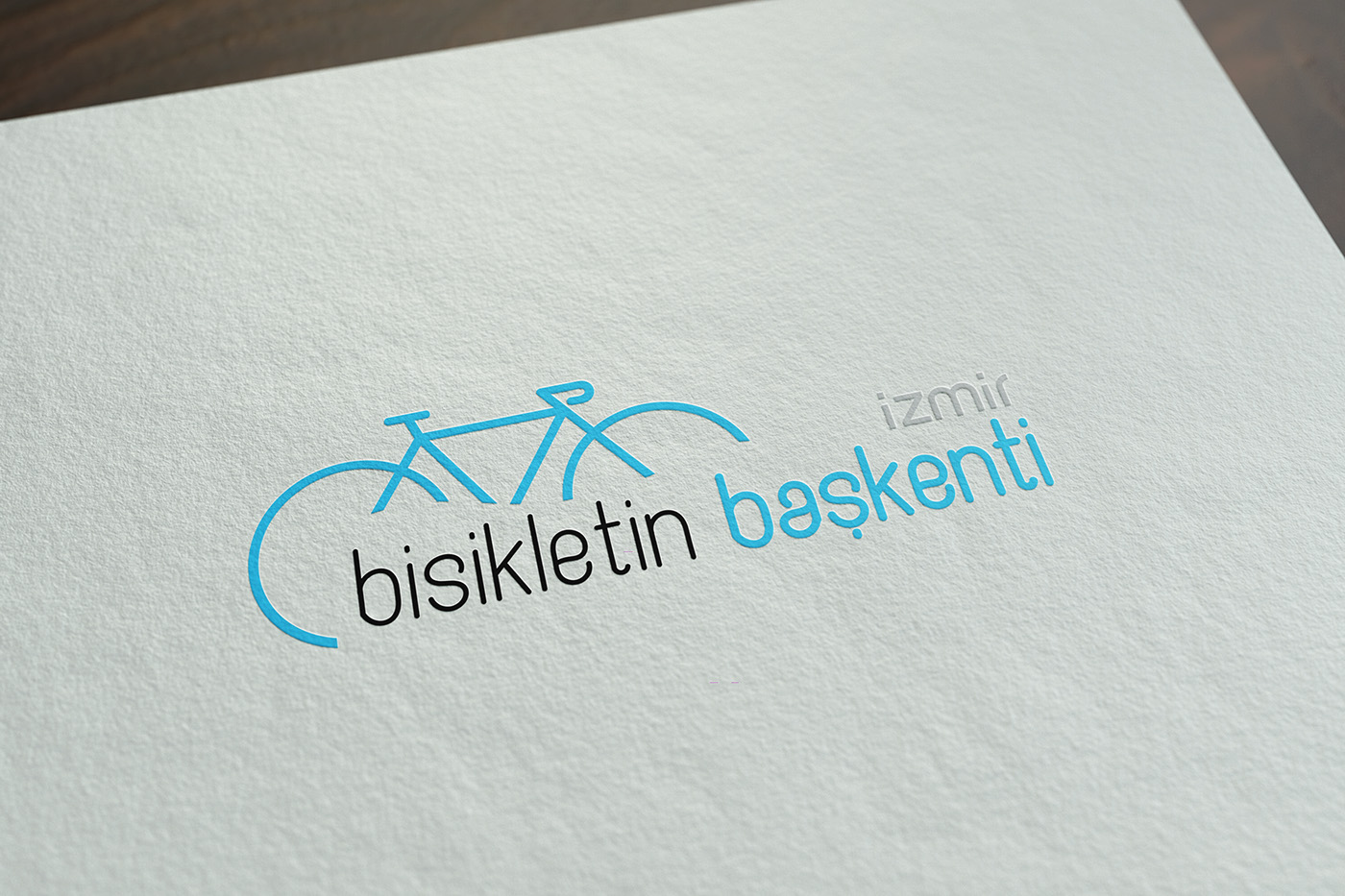 cup logo Bicycle design Logotype blue cycle izmir