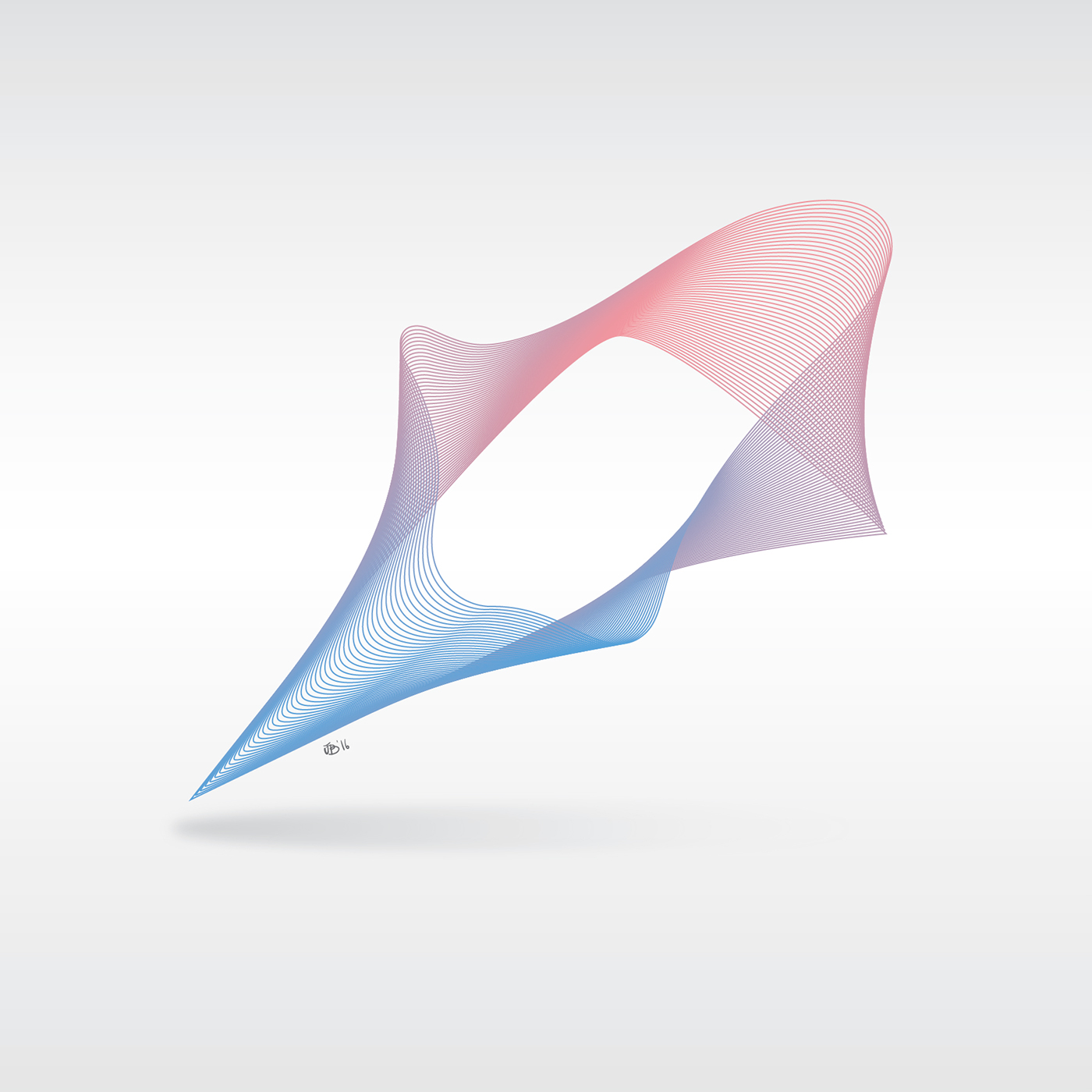 Adobe Portfolio lines shapes business vector Illustrator blend jose bernabe logo Icon
