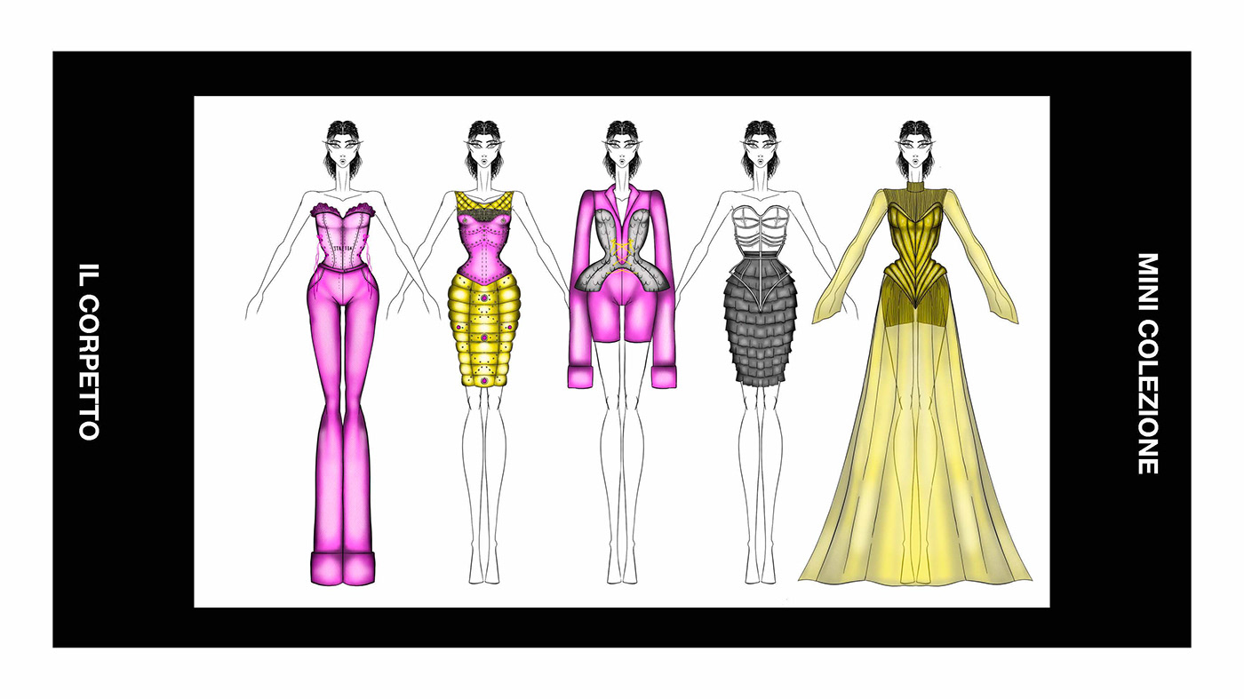 Clothing Digital Art  Drawing  Fashion  fashion design fashion illustration ILLUSTRATION  moda