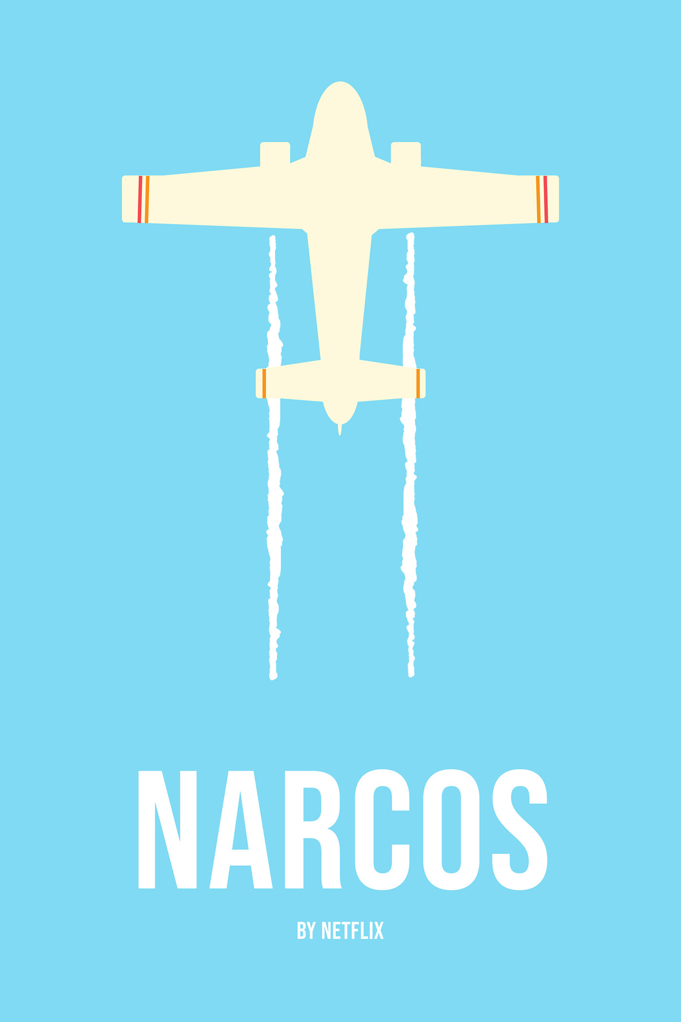 narcos poster Netflix minimalist
