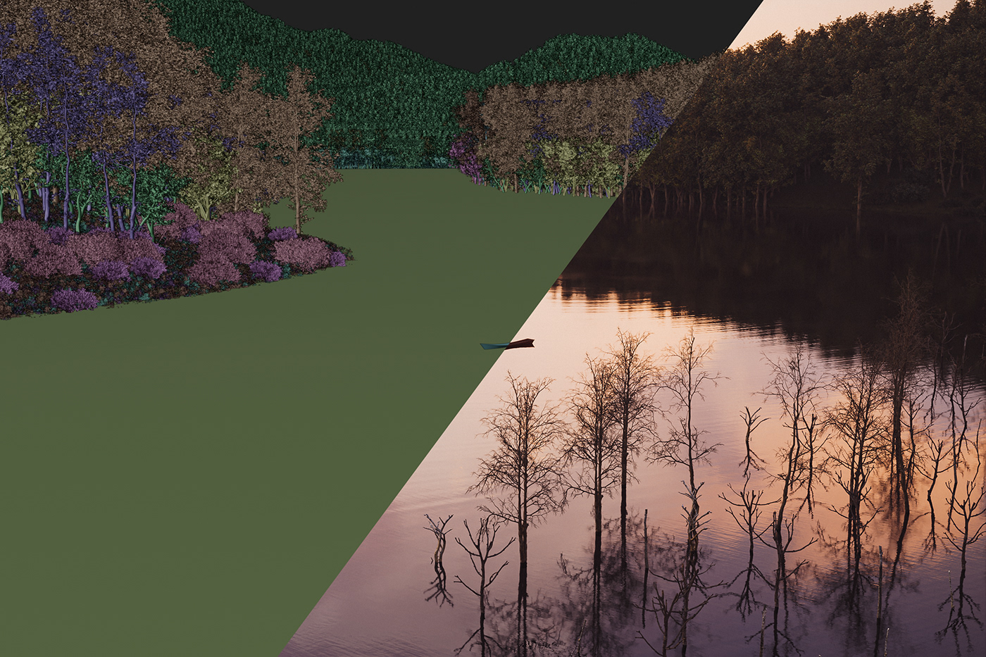 Tree  Nature forest blender3d blender CGI Render visualization